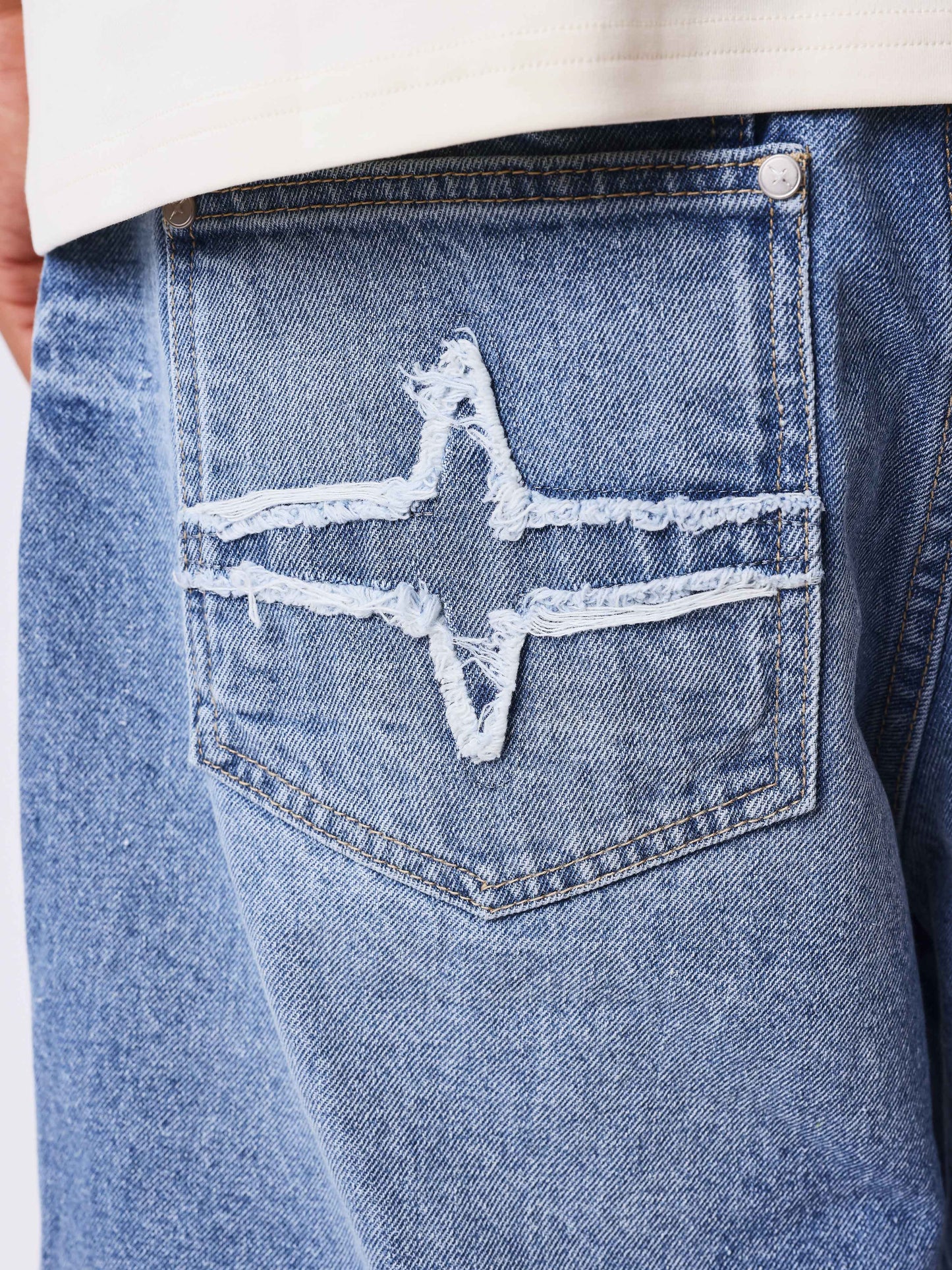 Denim-Shorts Oversize
