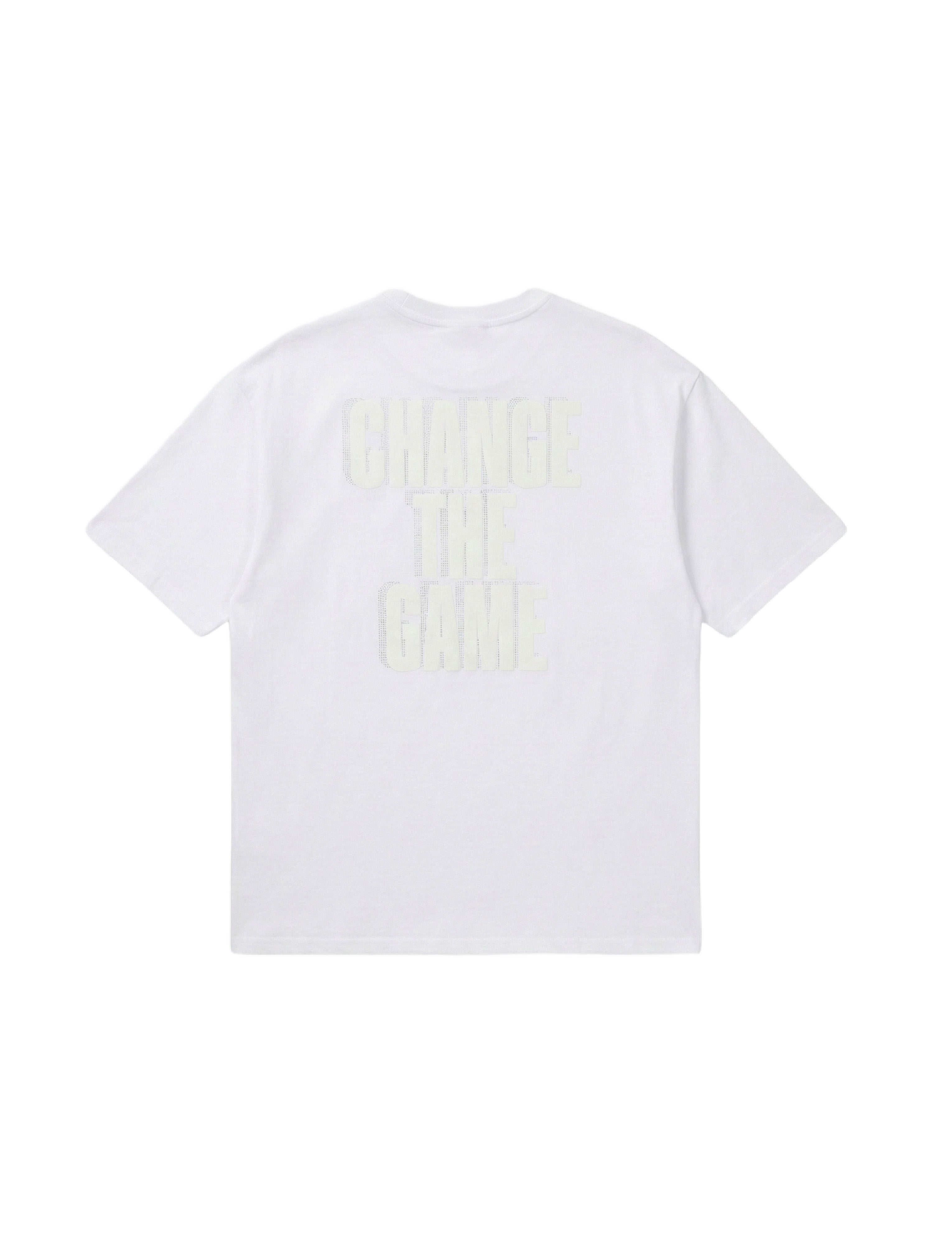 Camiseta de manga corta con strass-7