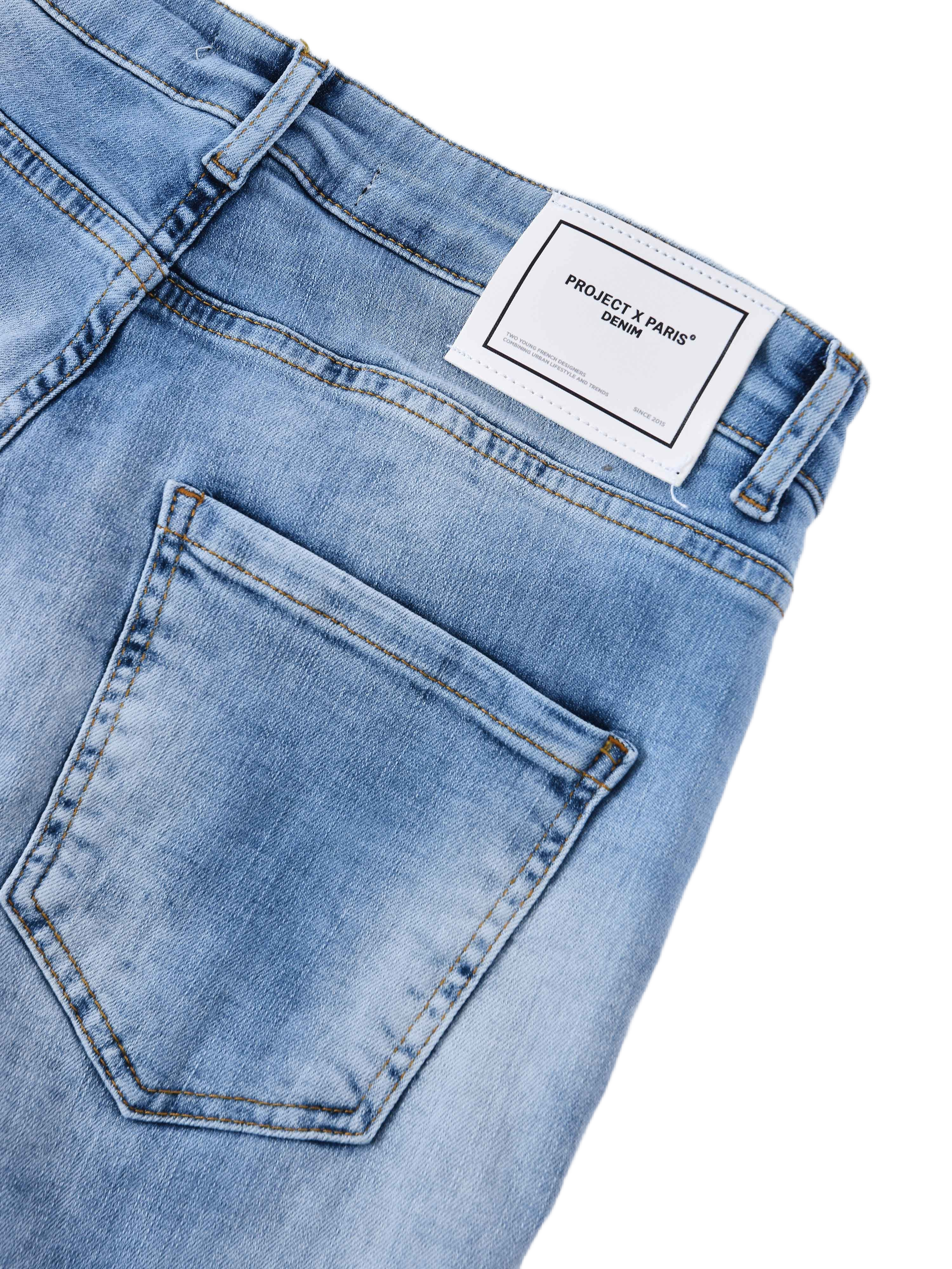 Regular ripped jeans met gaten-7