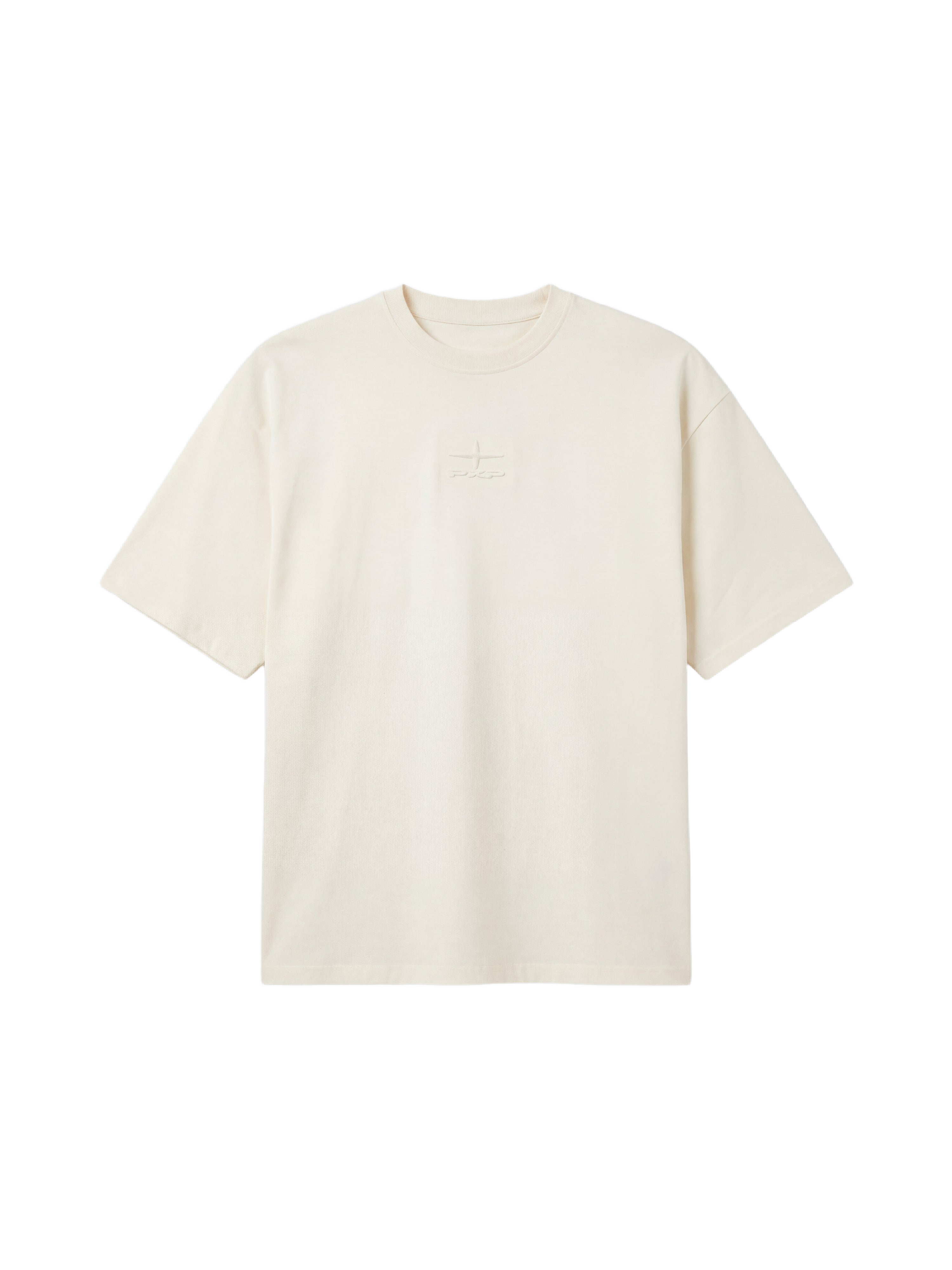 T-shirt med præget mønster-8