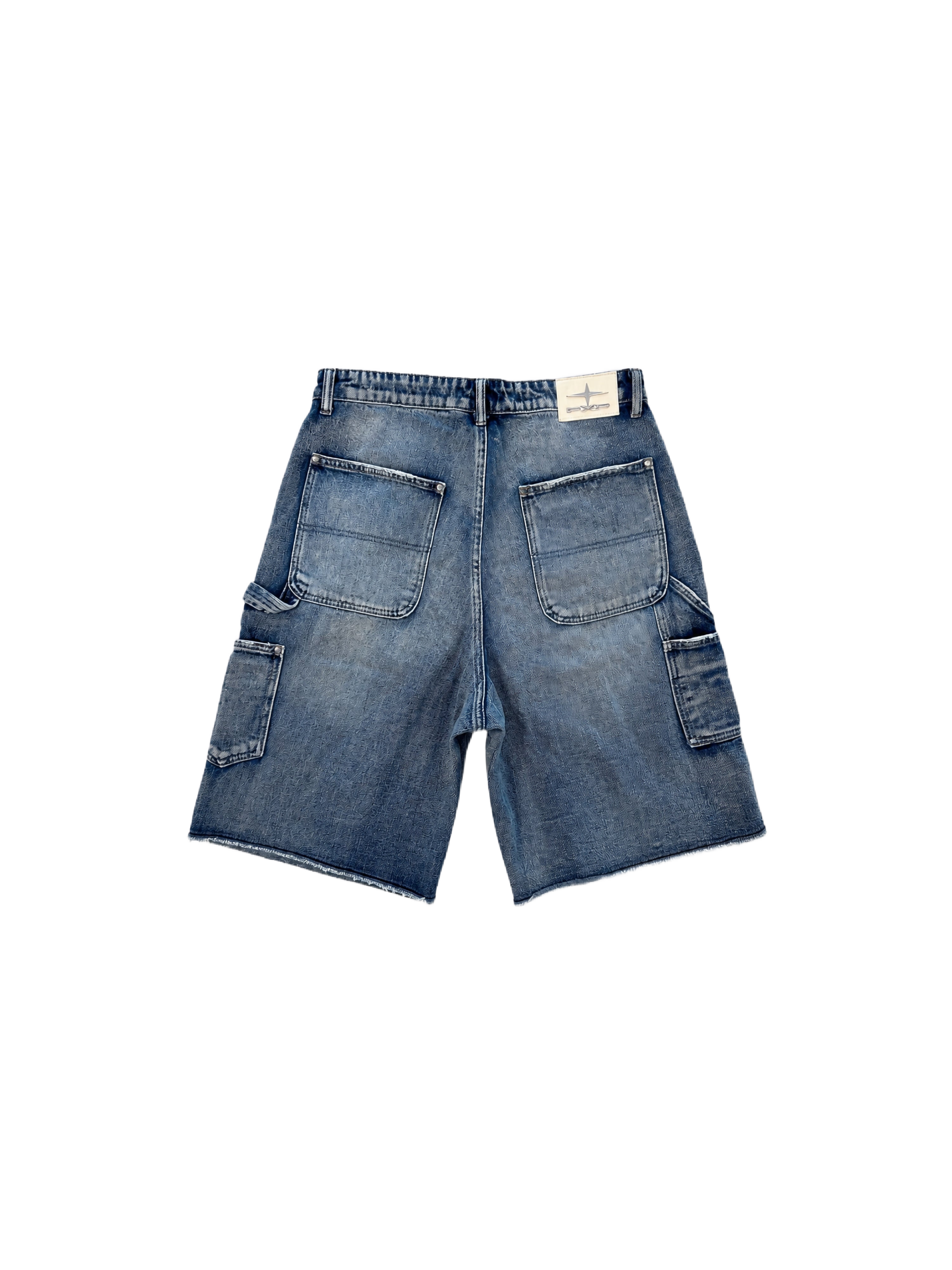 Bermuda en denim style charpentier-2
