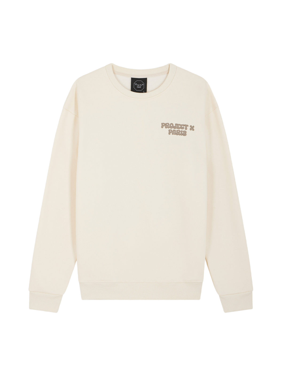 Rundhalsad sweatshirt med Canyon-motiv Elfenben – 6