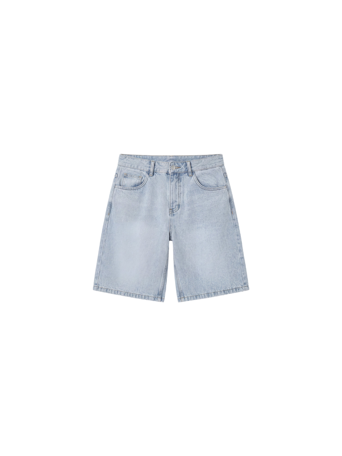 Bermuda homme en denim délavé Bleu – 6