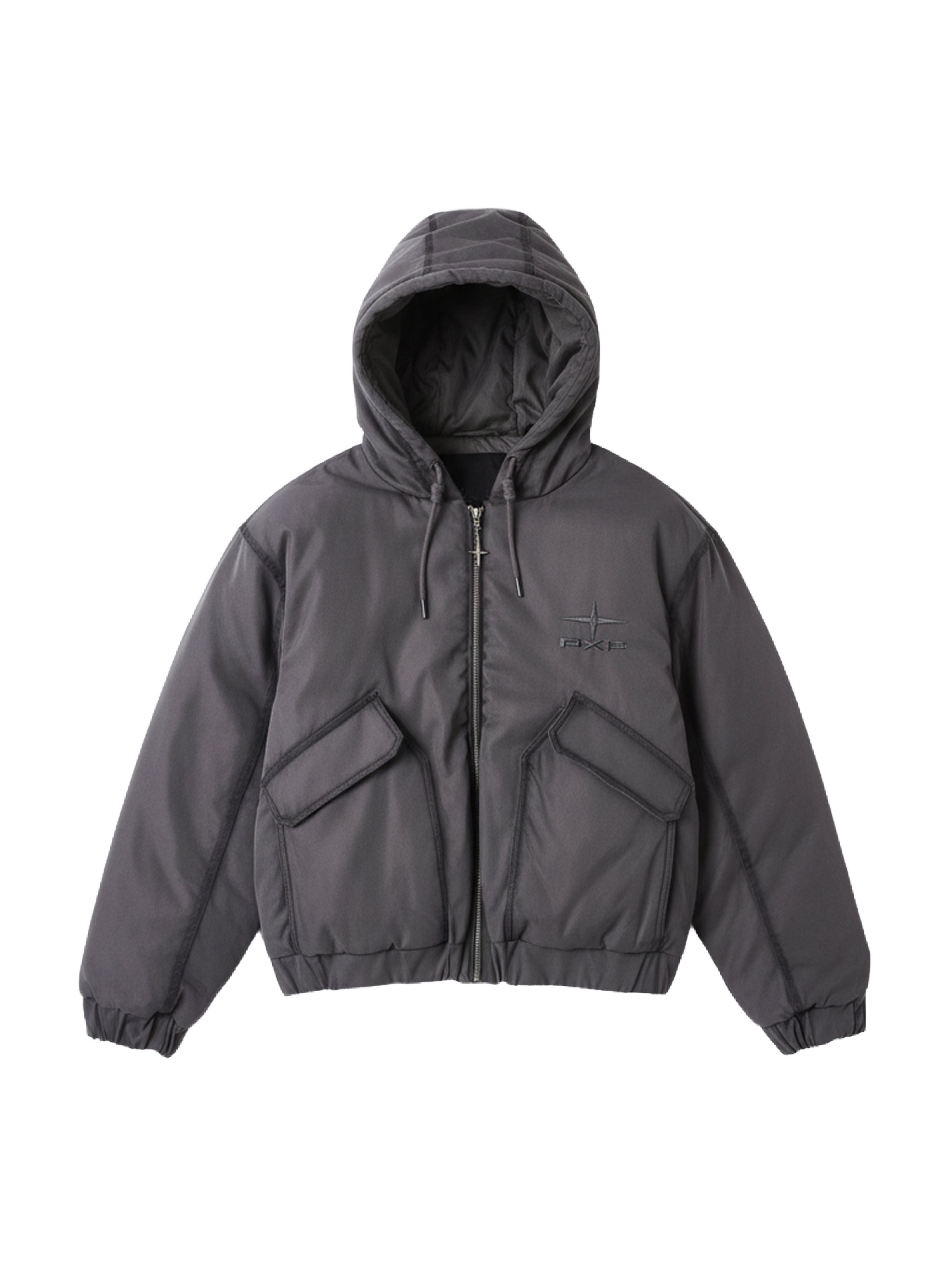 Chaqueta acolchada con capucha Faded-6