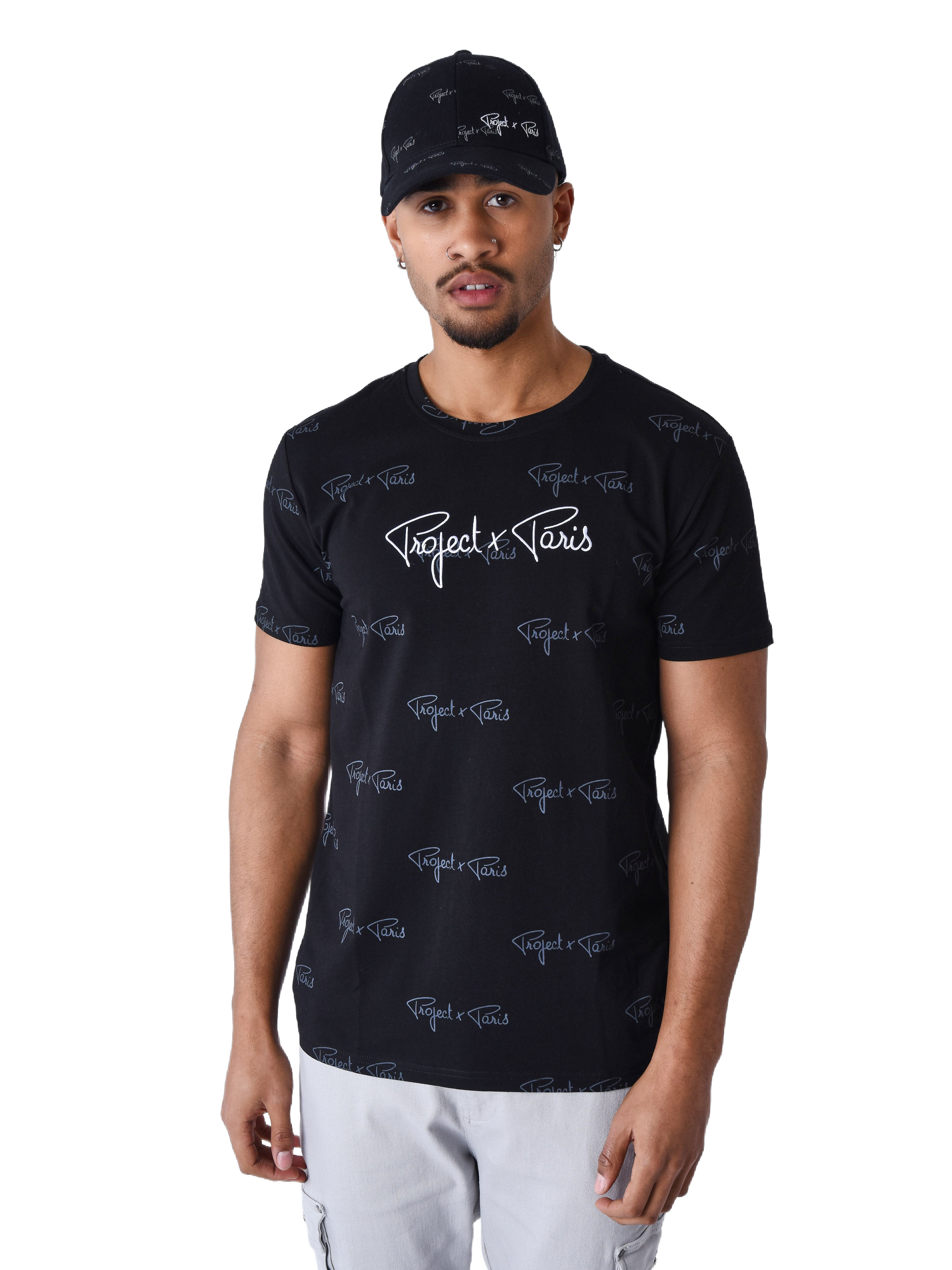 Tricou imprimat signature all over-1