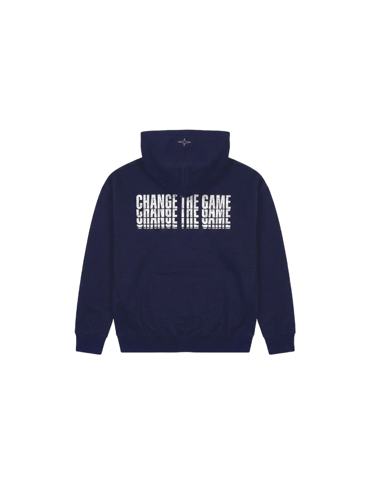 Sweatshirt met capuchon bedrukt op de rug Blauw – 7