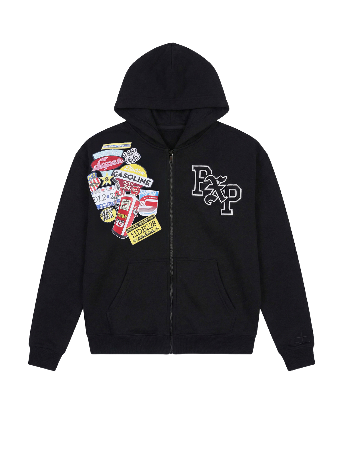 Sweat à capuche zippé West Coast Noir – 7