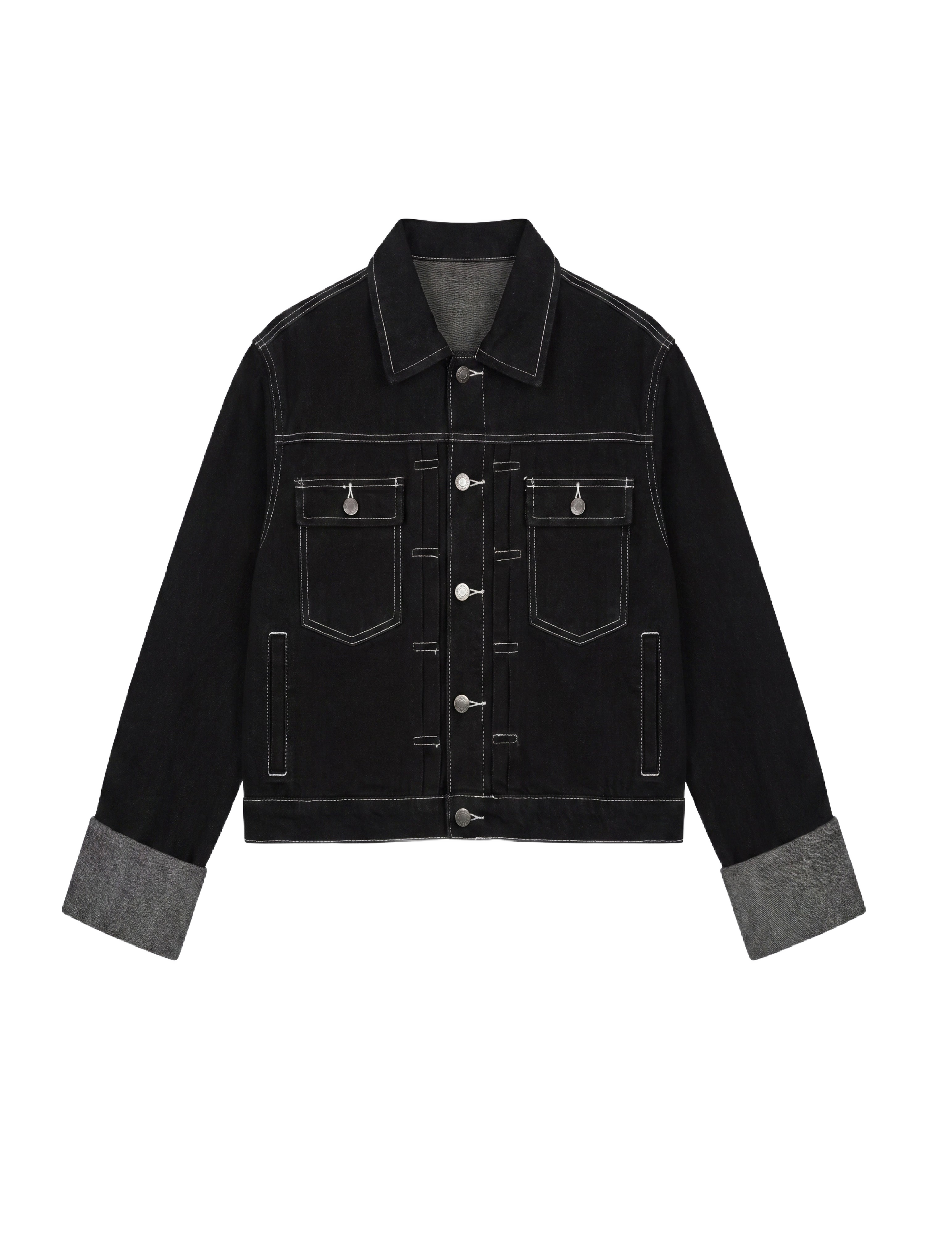 Jachetă din denim fierce-8