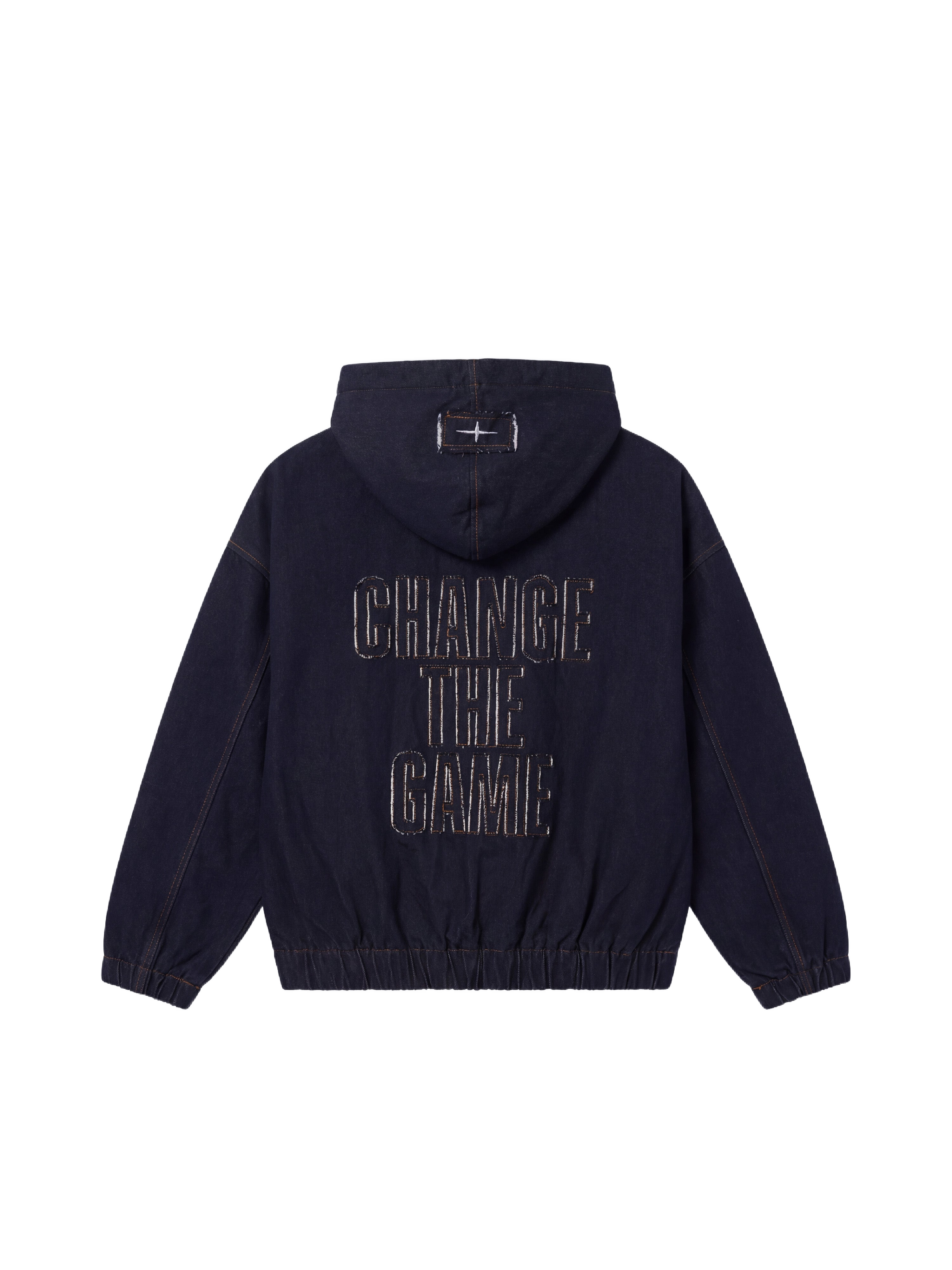 Veste à capuch en denim snow-8