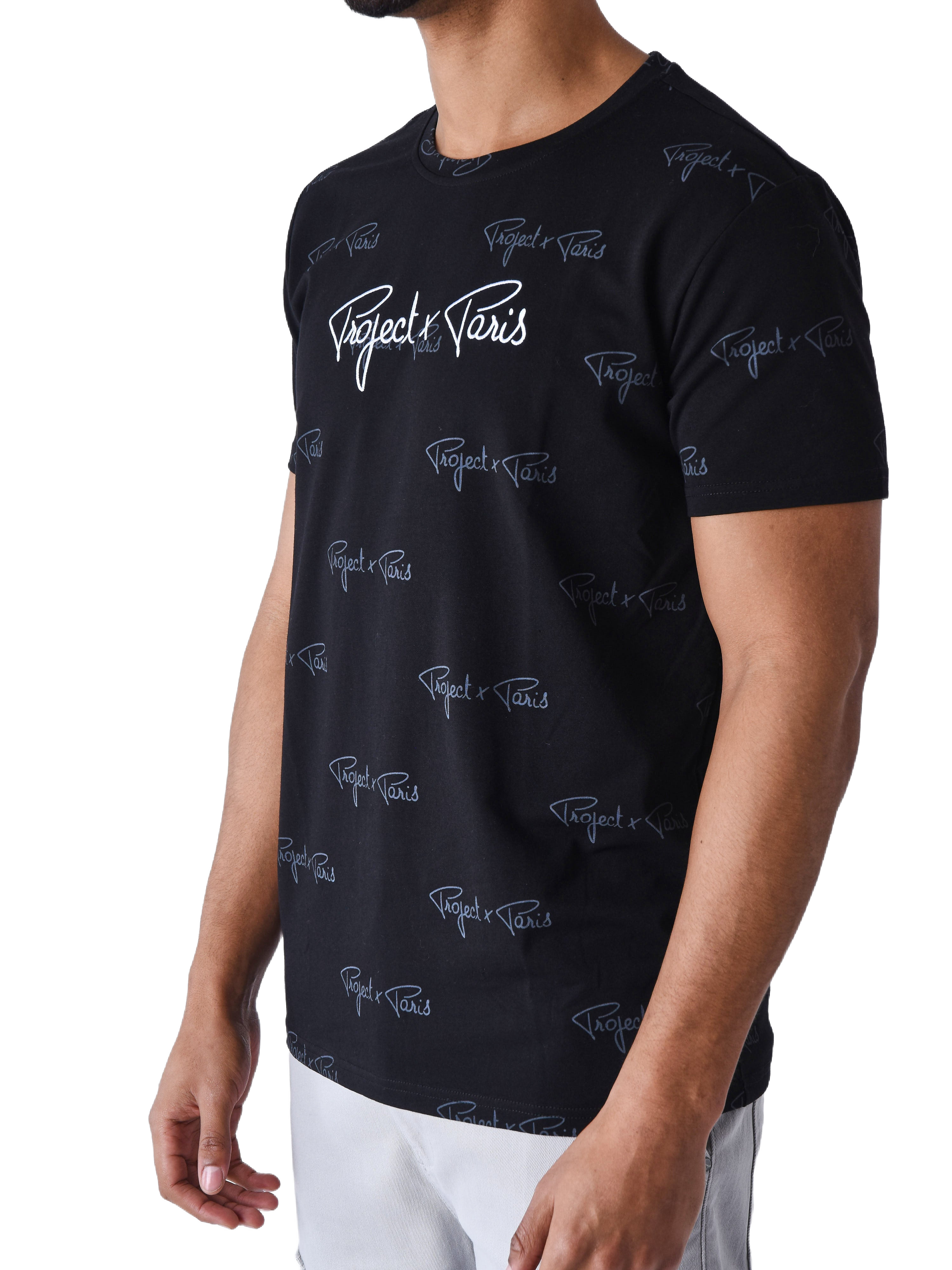 Tricou imprimat signature all over-5