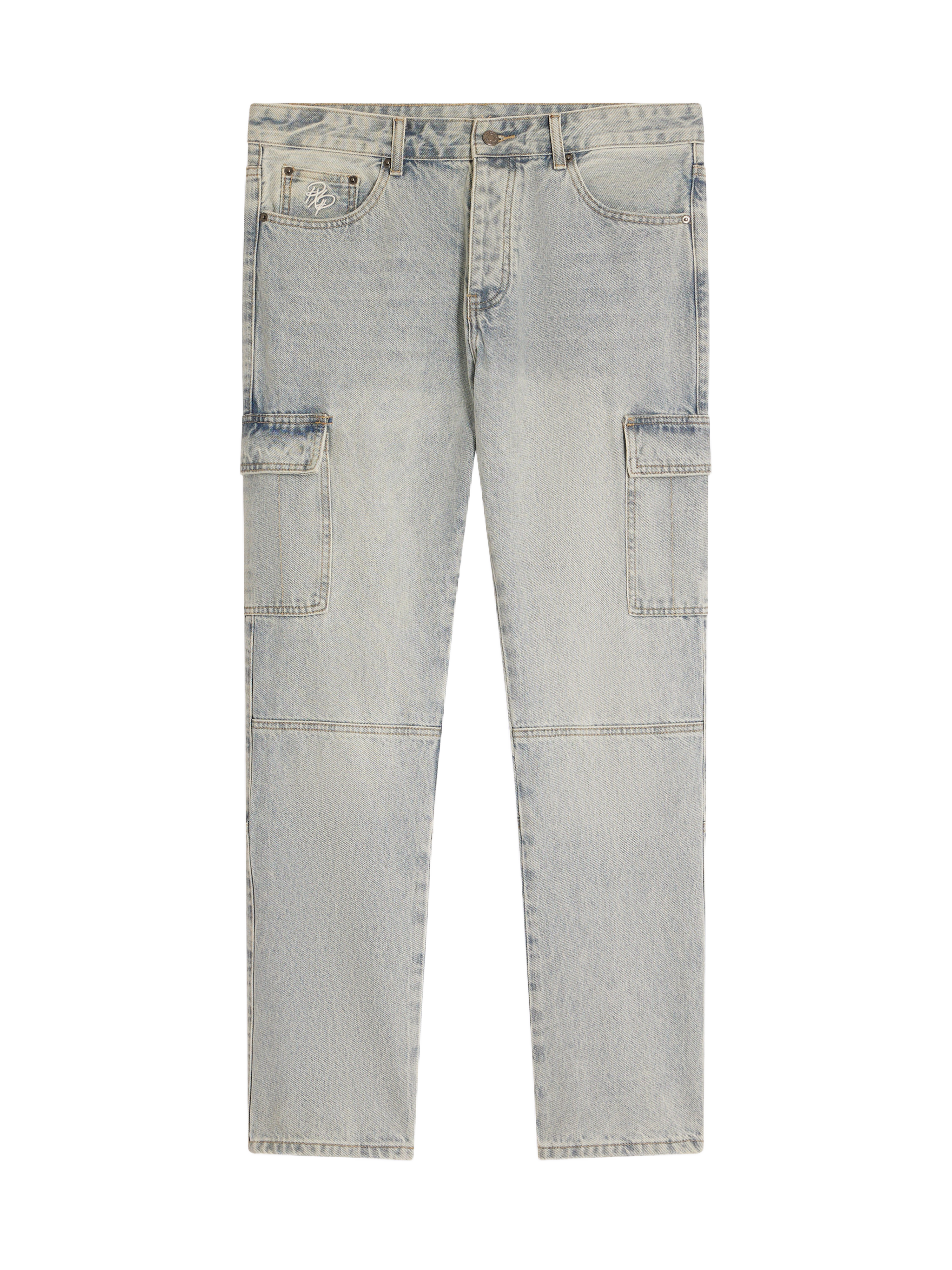 Jeans cargo con cortes-6