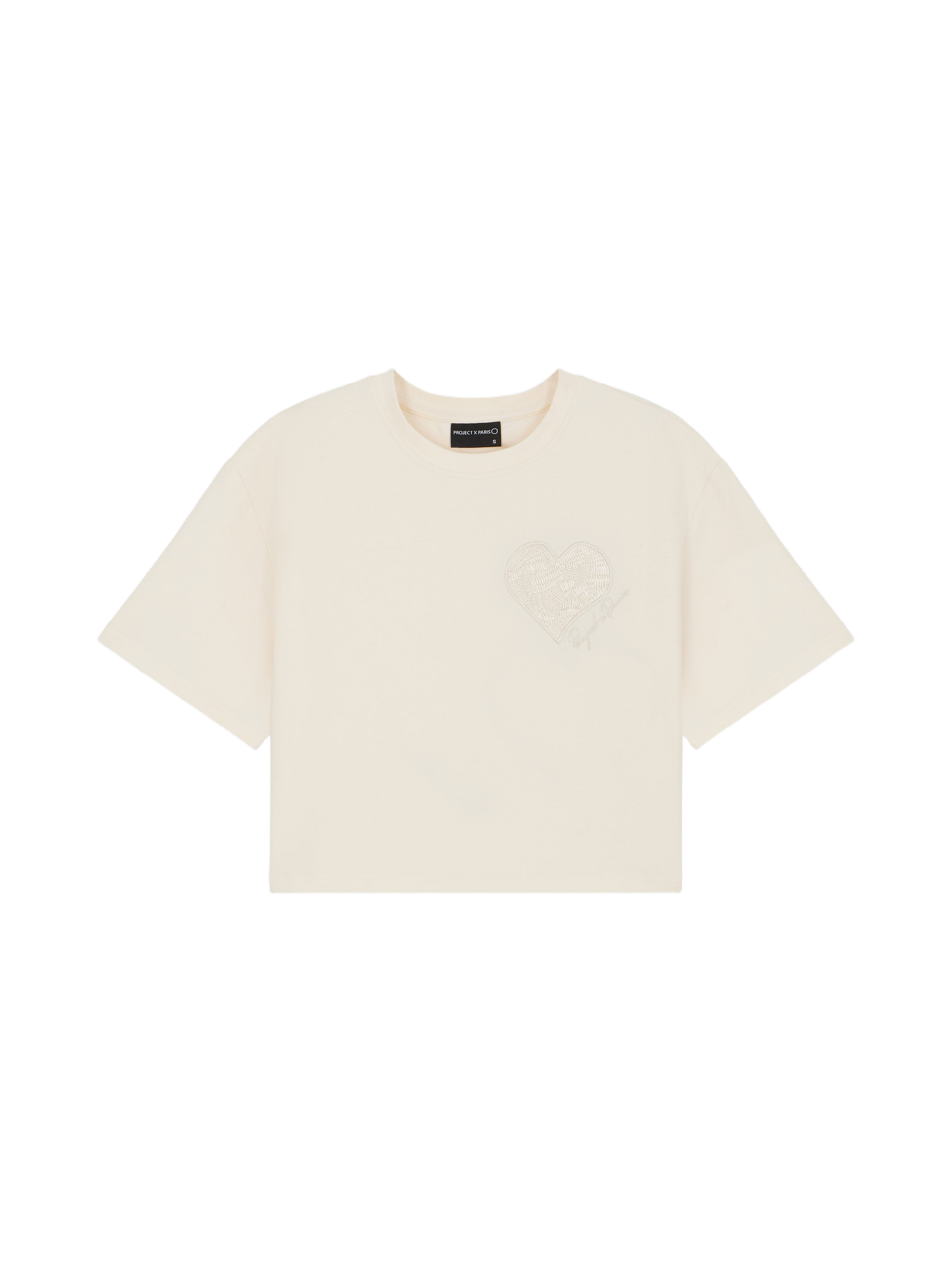 Camiseta crop top corazón de mimbre-6