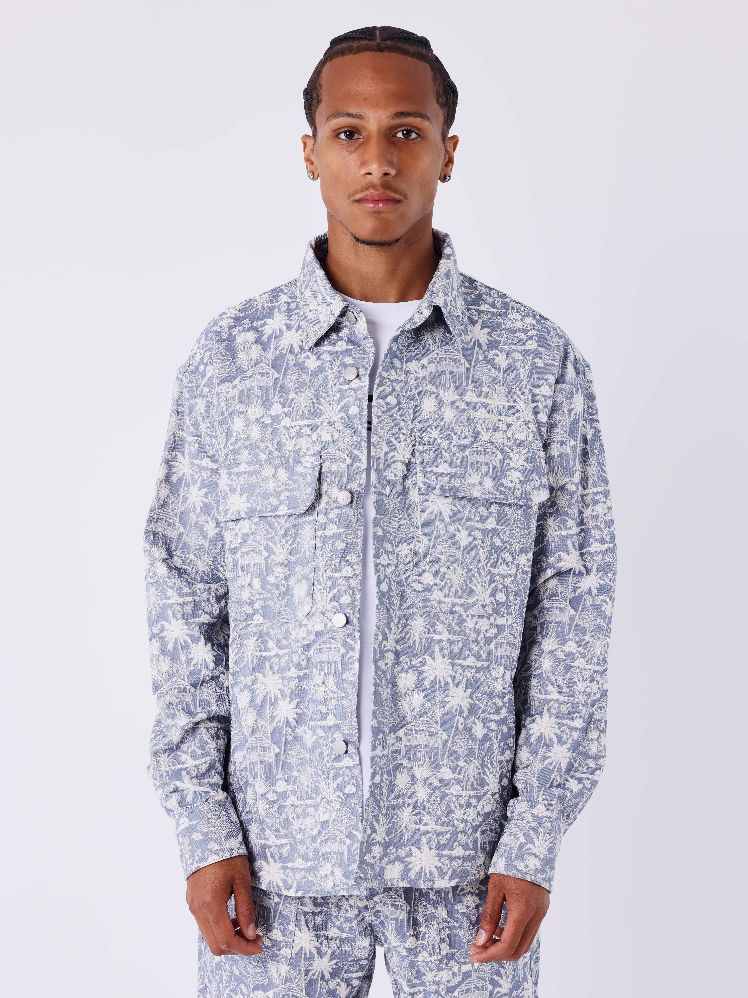Tropical canvas shirt-1