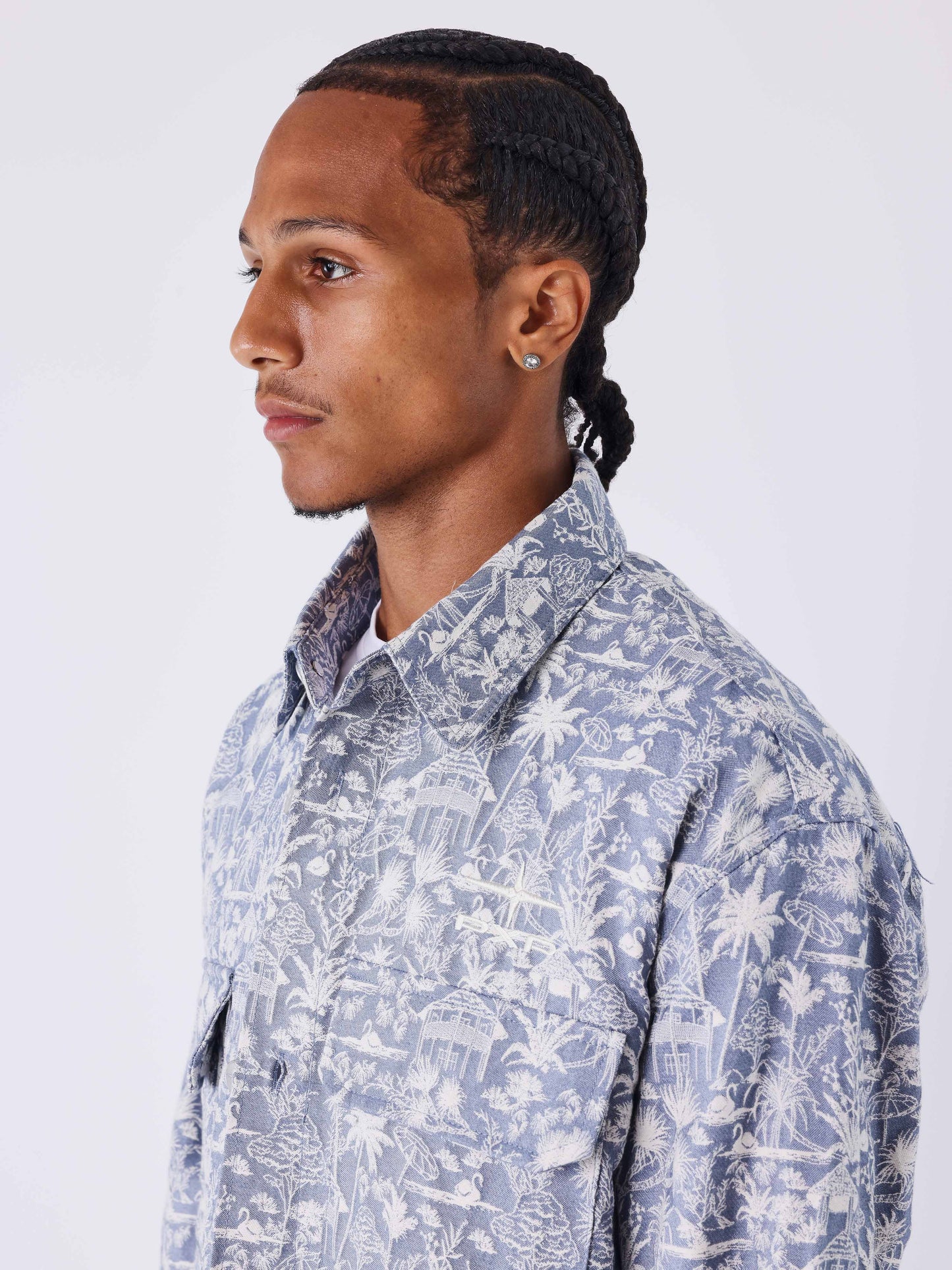 Tropical canvas shirt