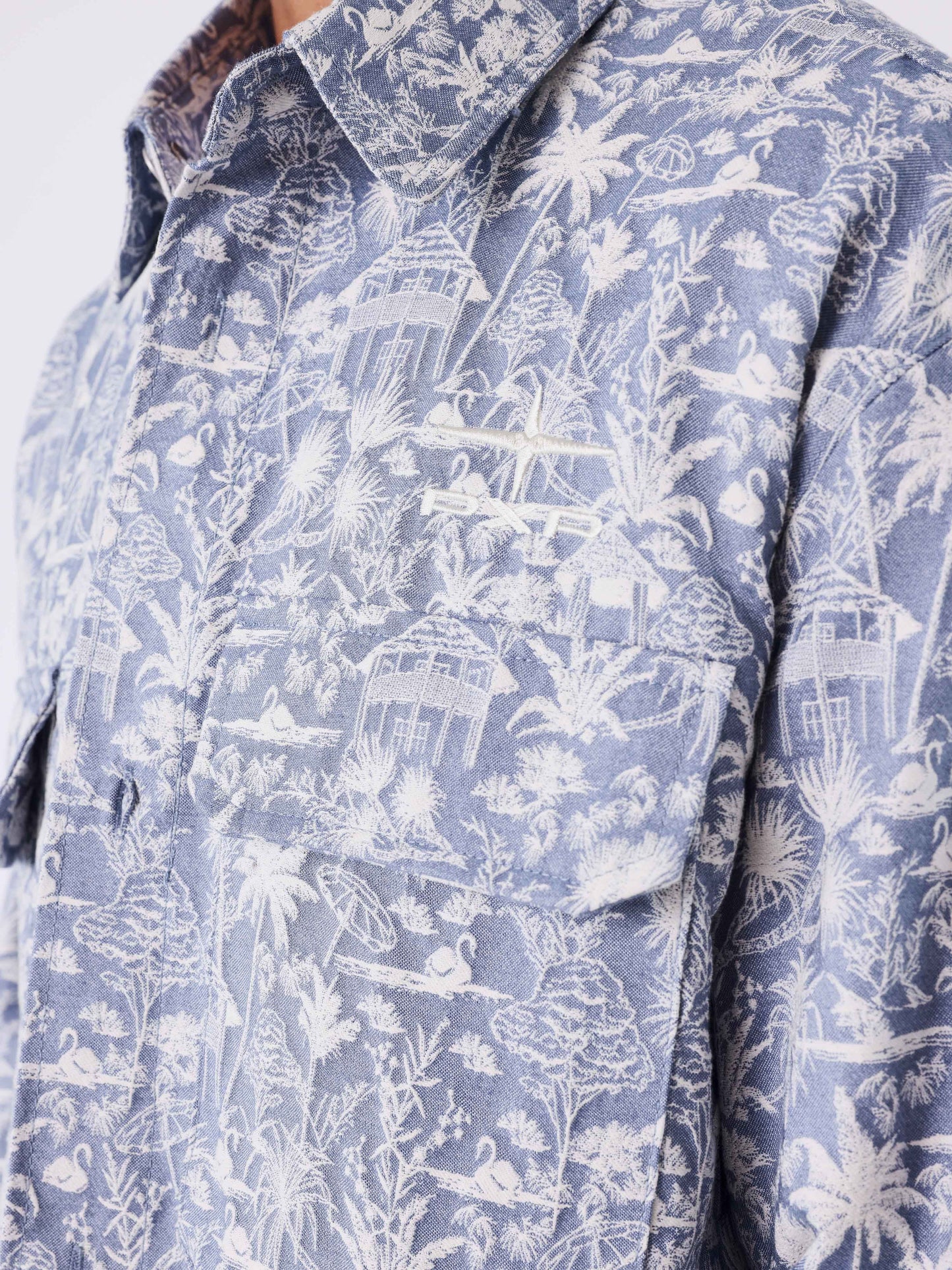 Tropical canvas shirt