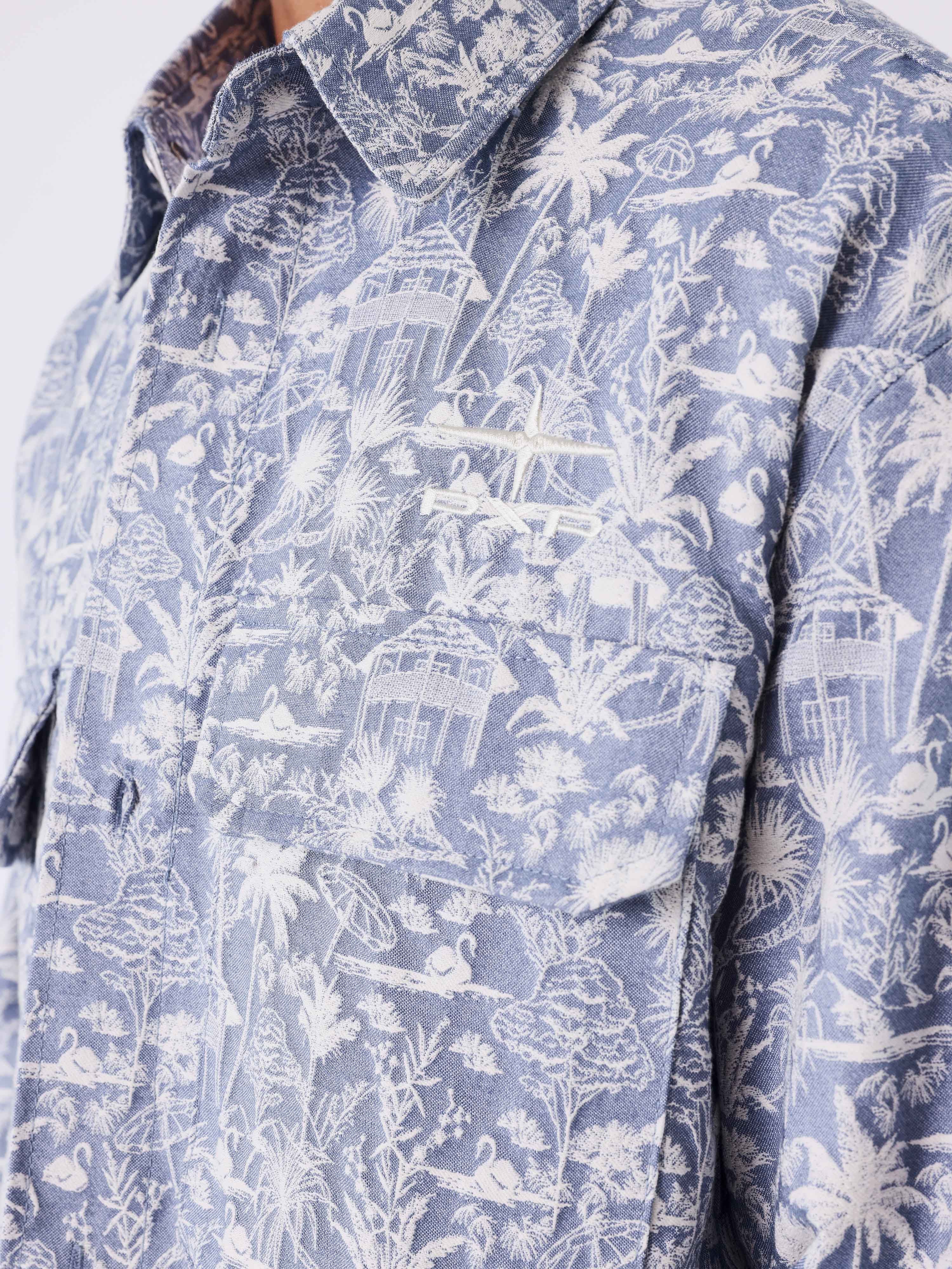 Tropical canvas shirt-4