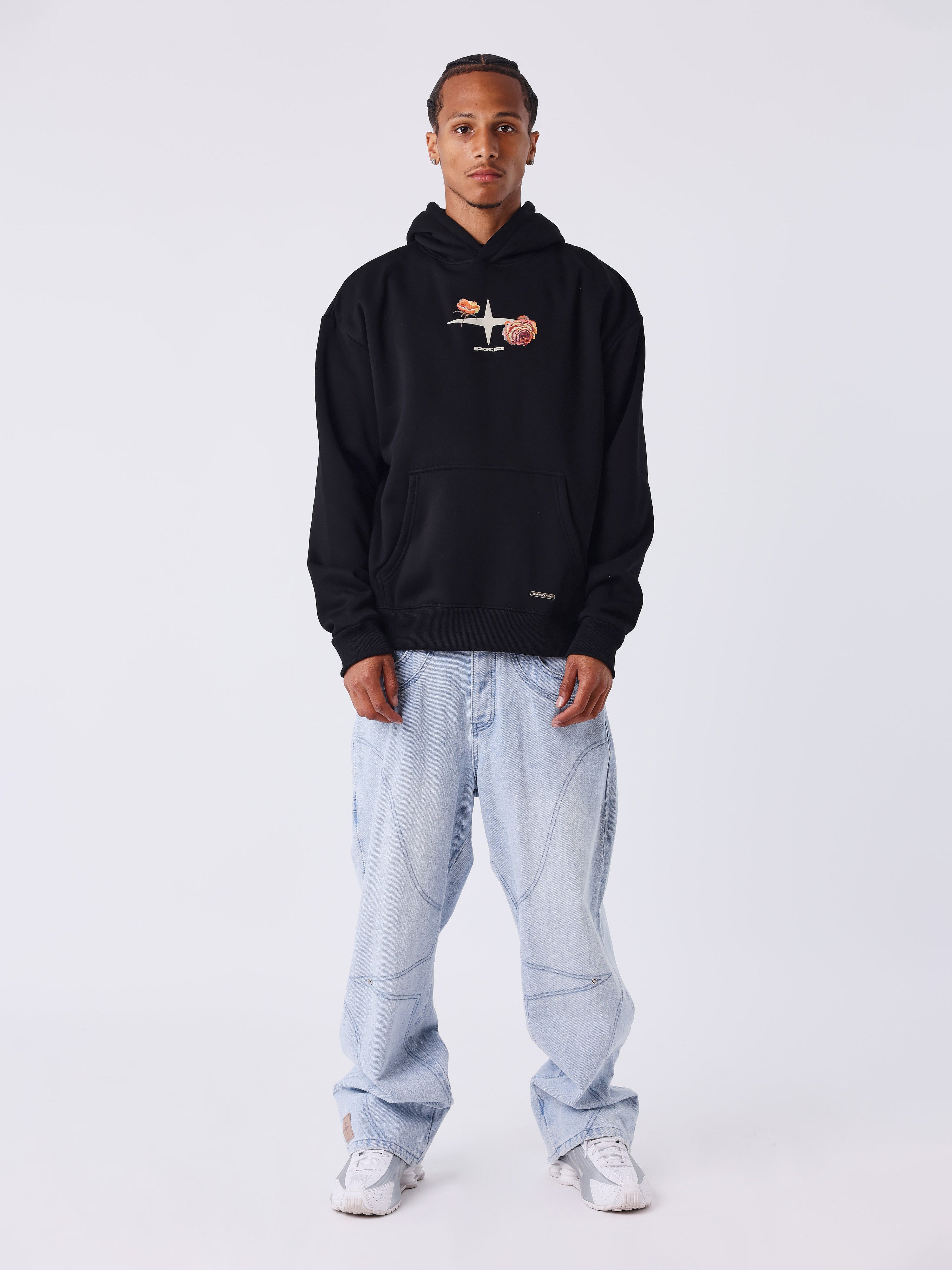 F.E.P Ghost black &crack2体セット Sweat à capuche Gothic Roses – PXP