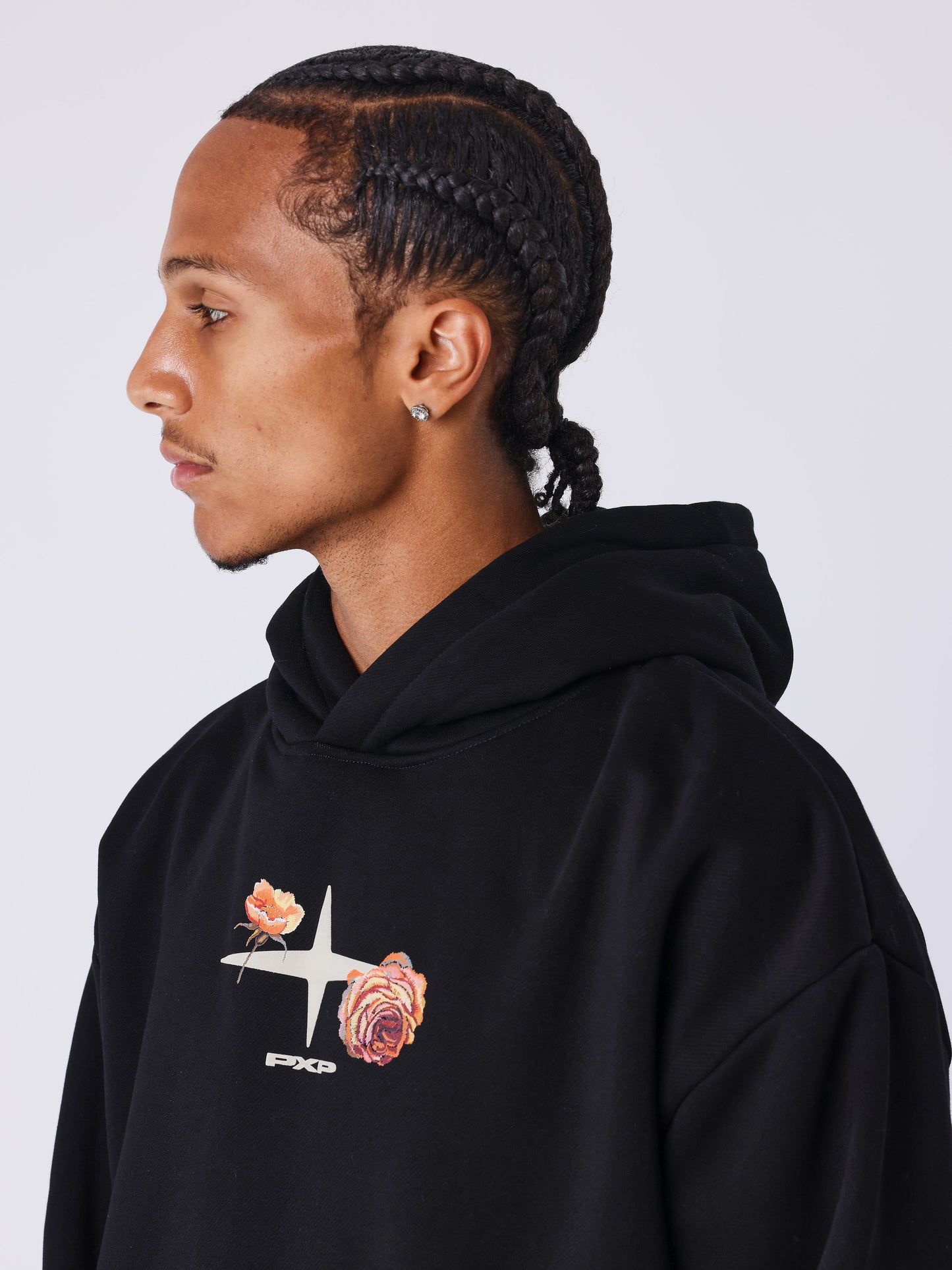 Sweat à capuche Gothic Roses