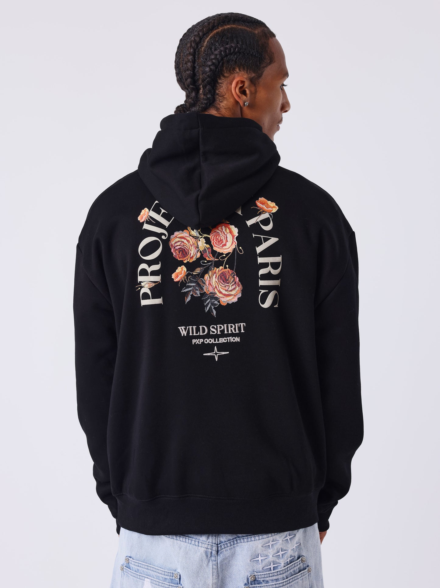 Sweat à capuche Gothic Roses