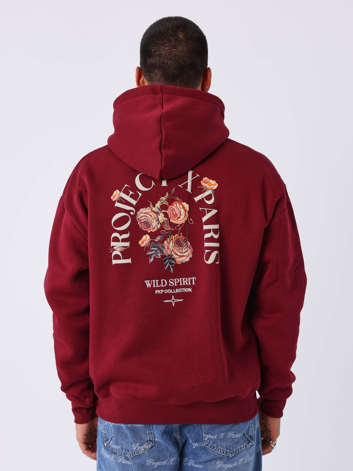 Hoodie med Gothic Roses