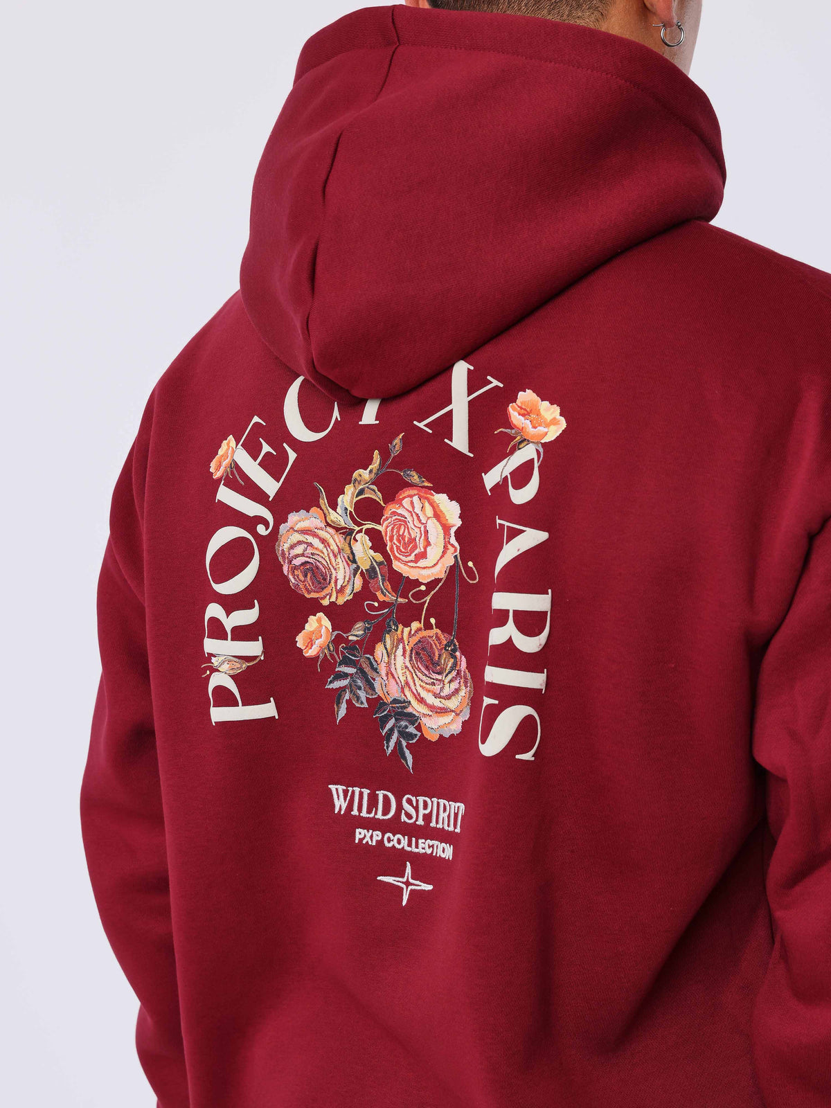Hoodie med Gothic Roses
