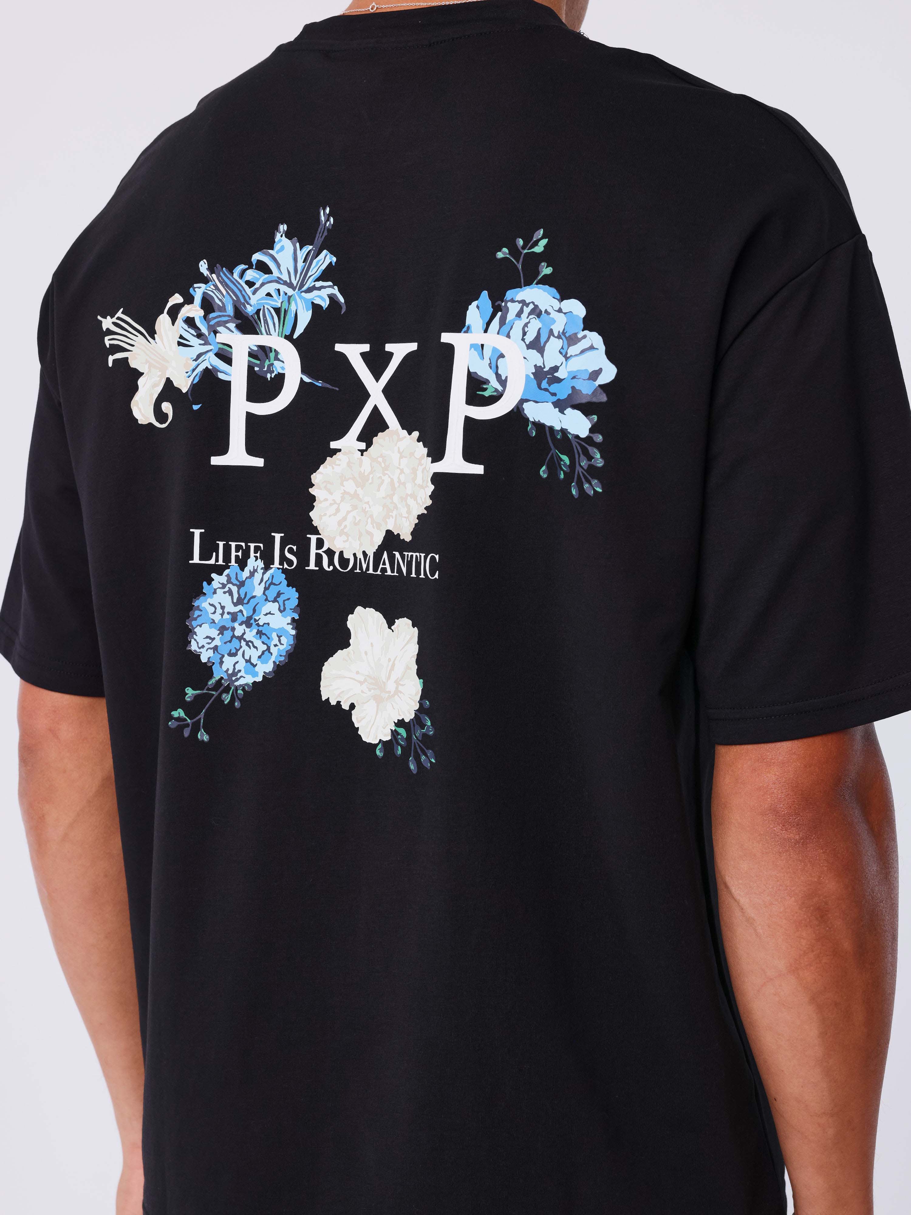 Camiseta gráfica flor-2