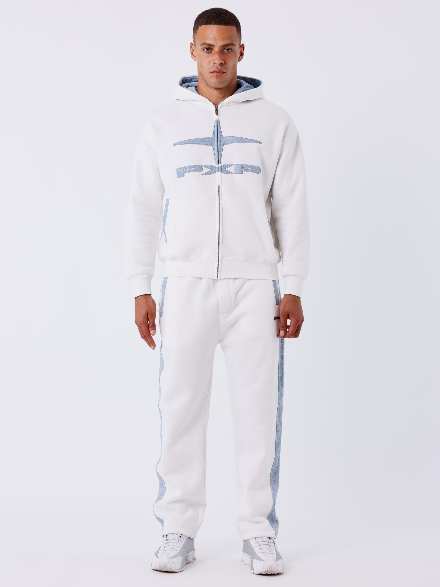 Felpa con cappuccio e zip Vintage