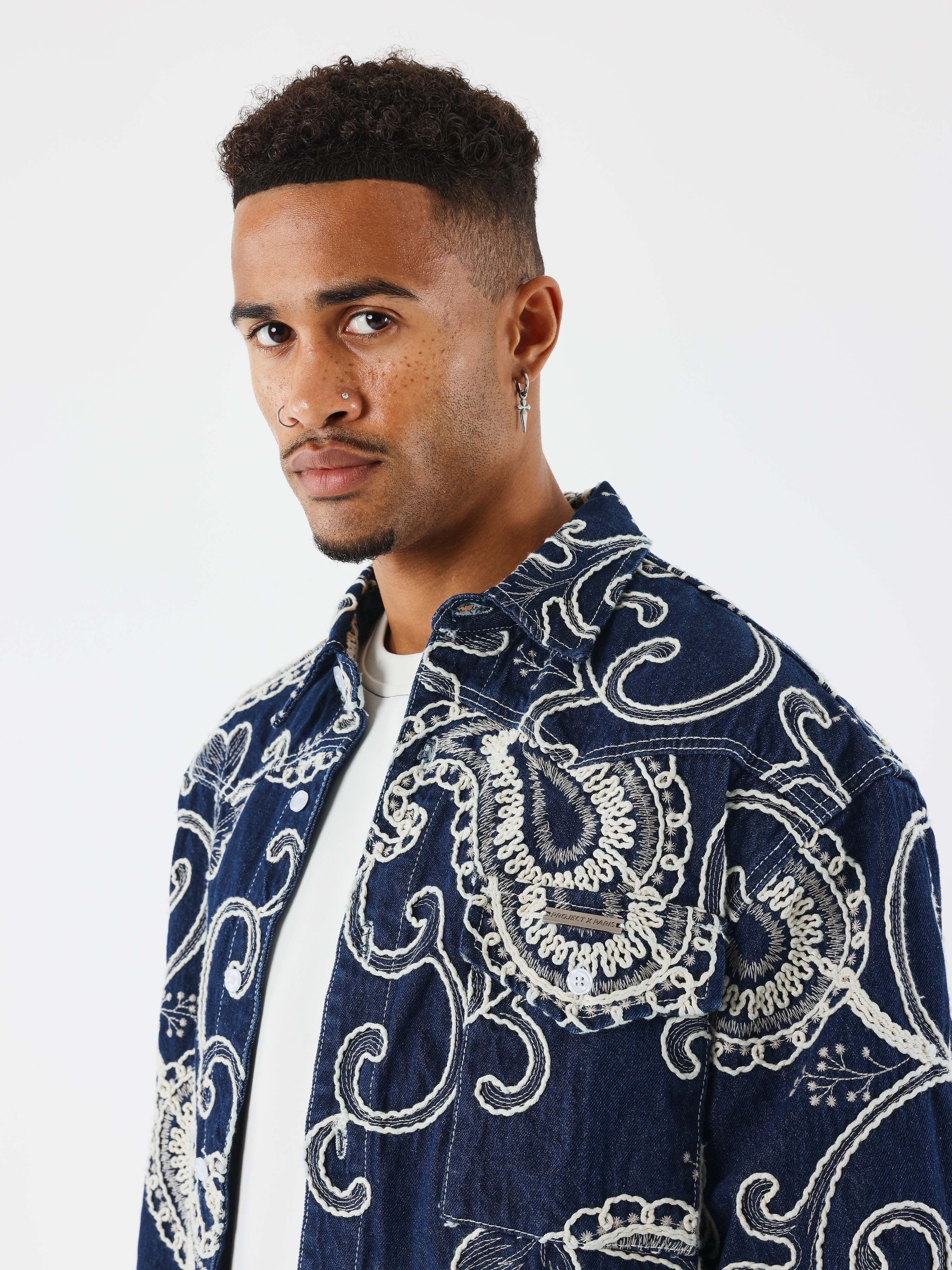 Veste en jean Bandana-3