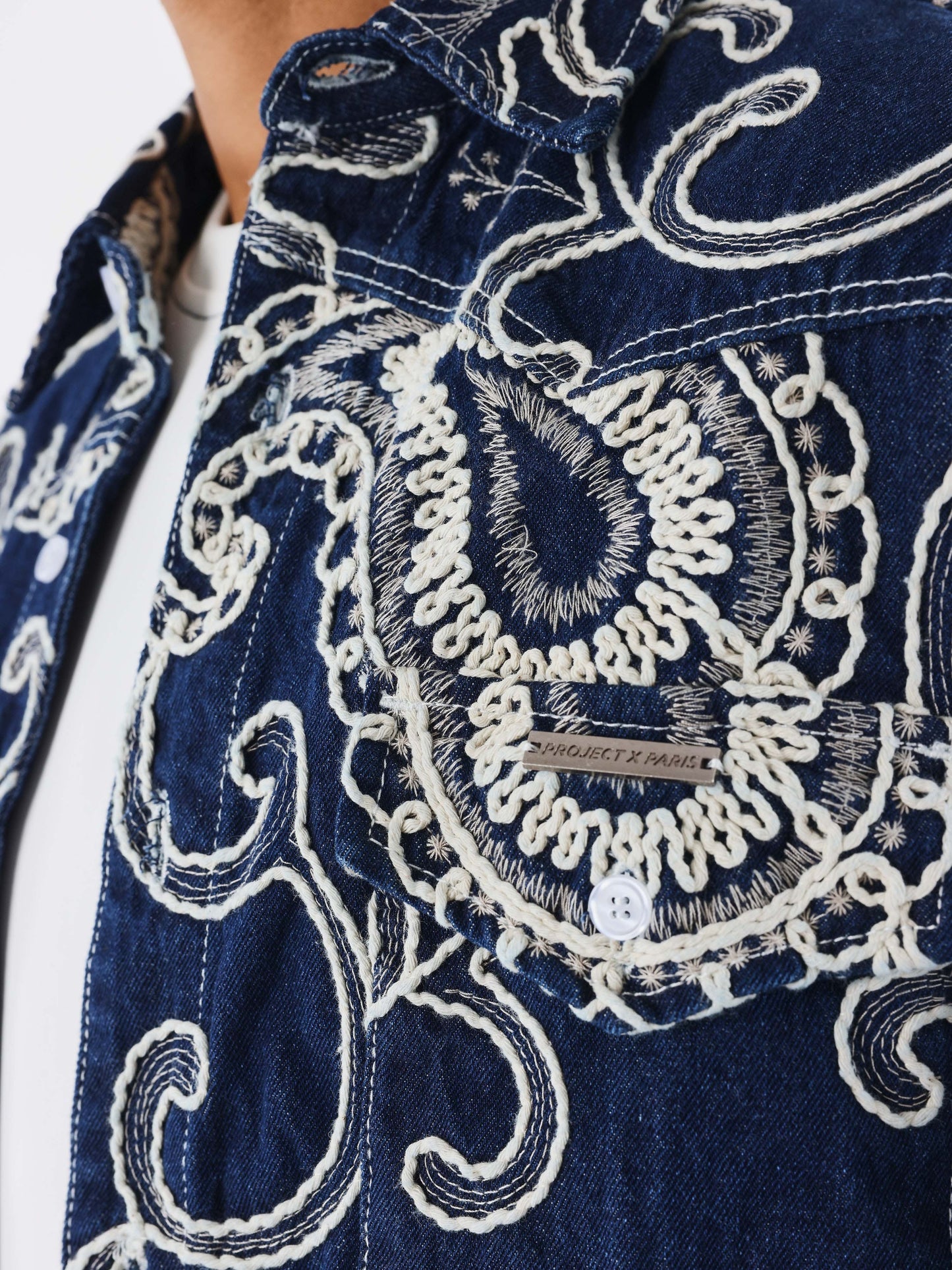 Veste en jean Bandana