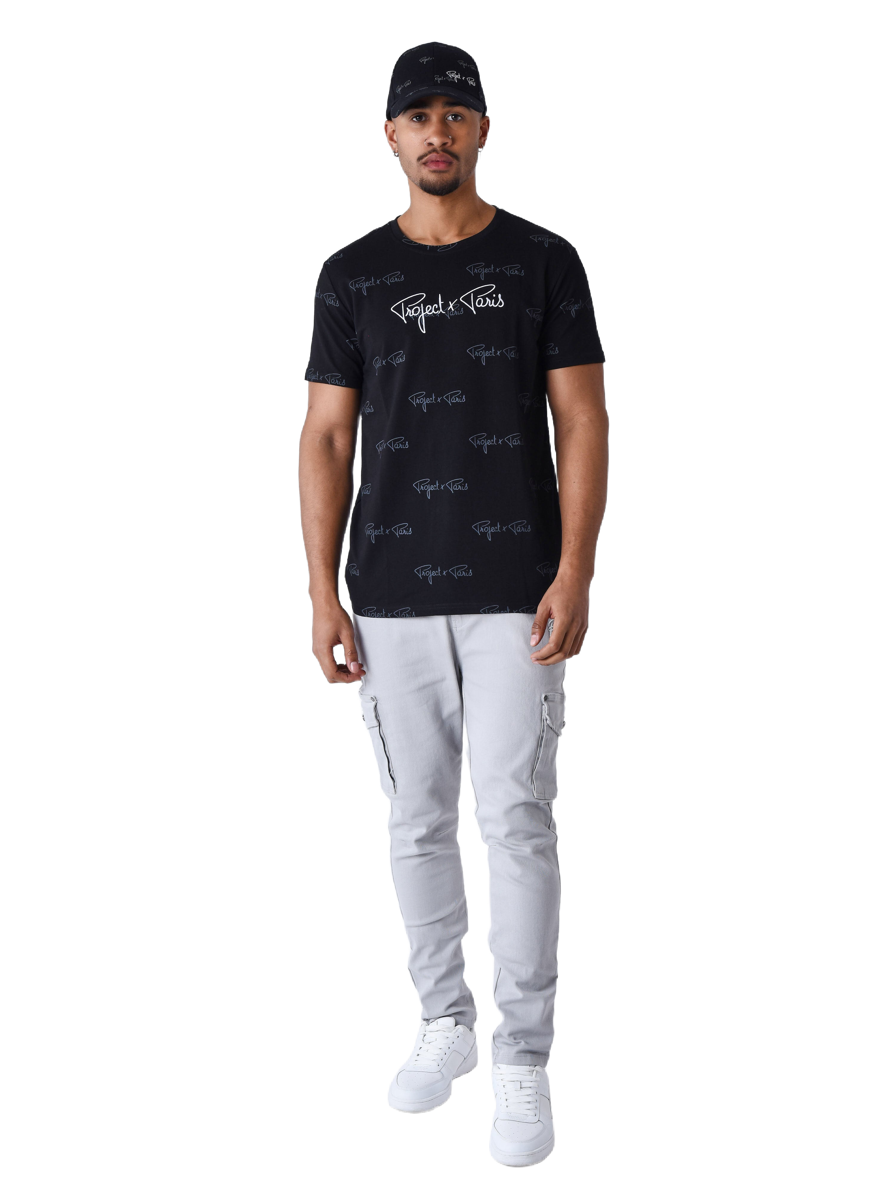 Tricou imprimat signature all over-4