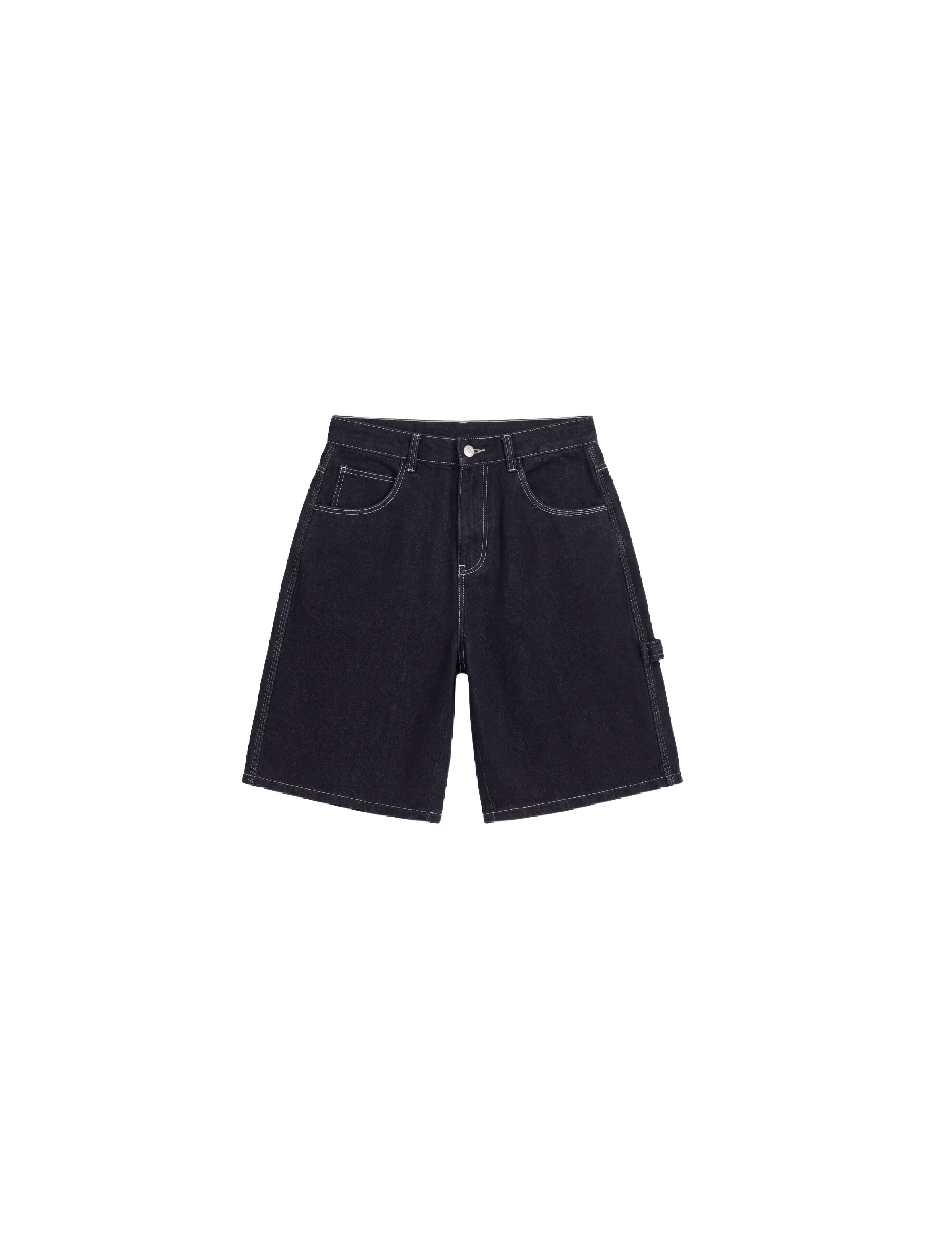 Bermuda en denim avec poches utilitaires-6