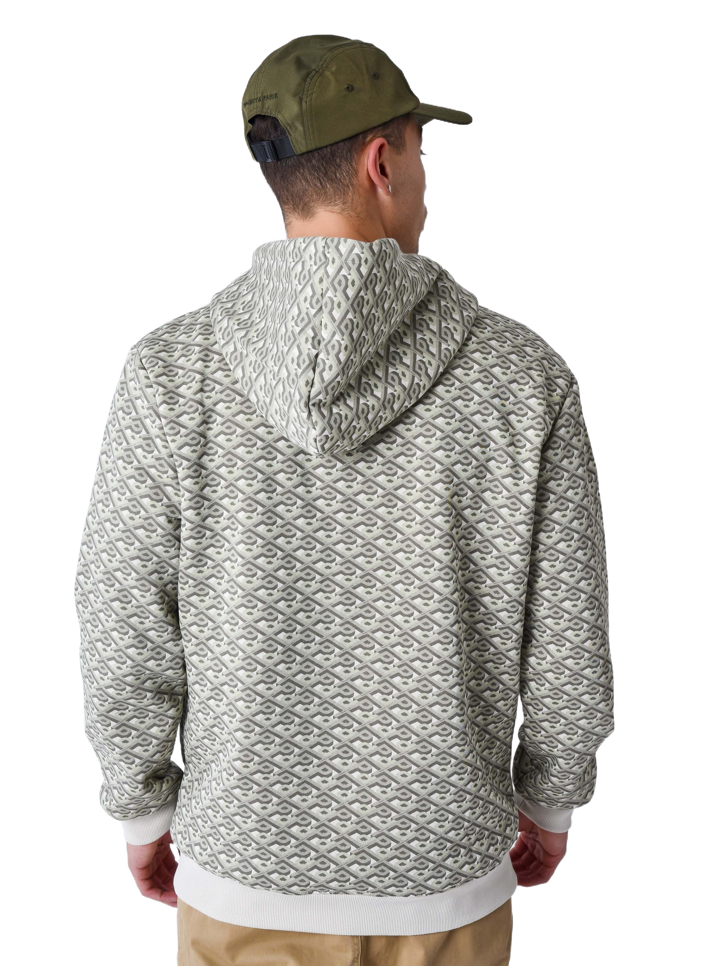 sweat-a-capuche-graphic-gaze-olive-modelshot