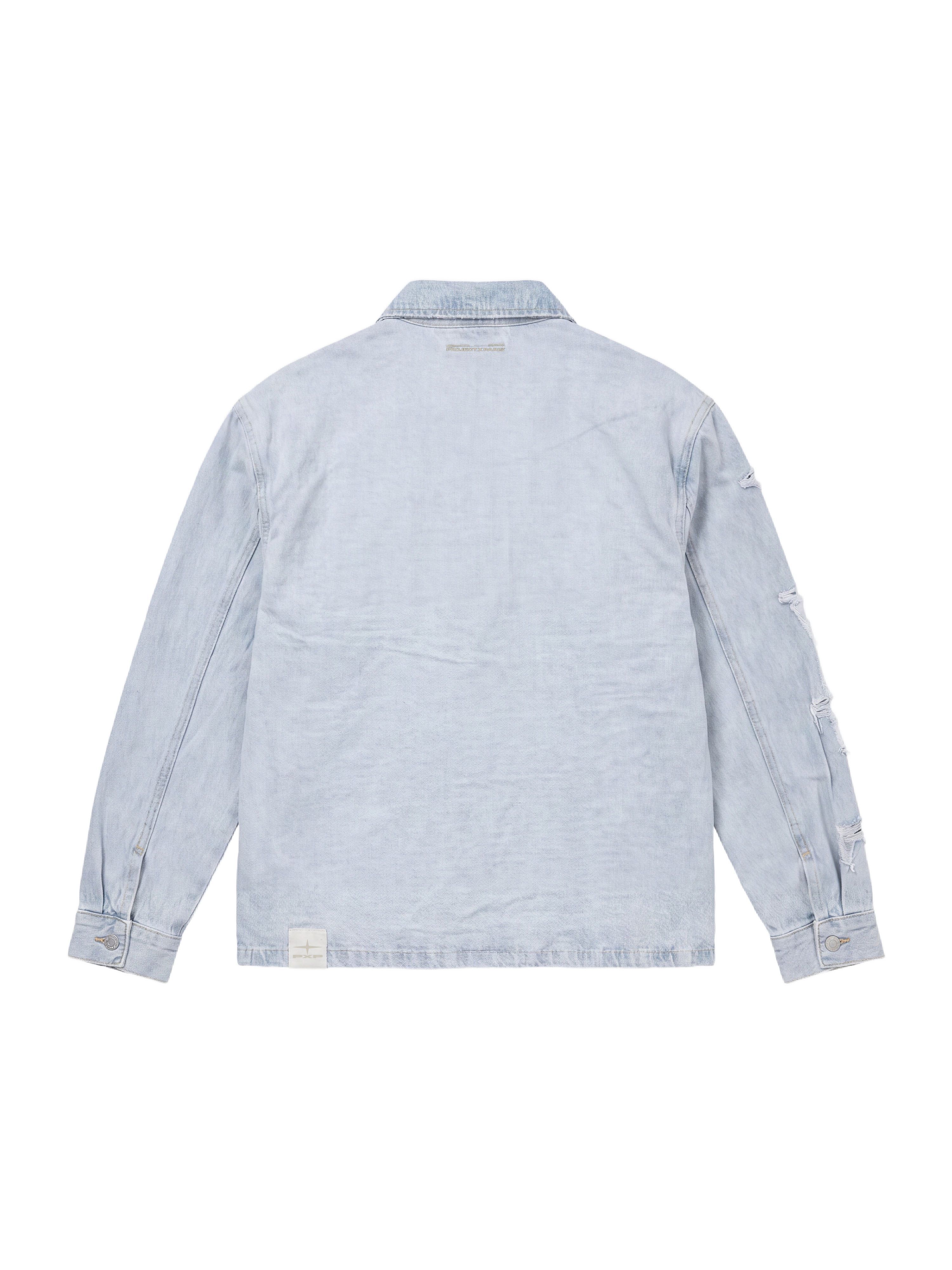 Cămașă supradimensionată din denim cu inserții Polaris-7