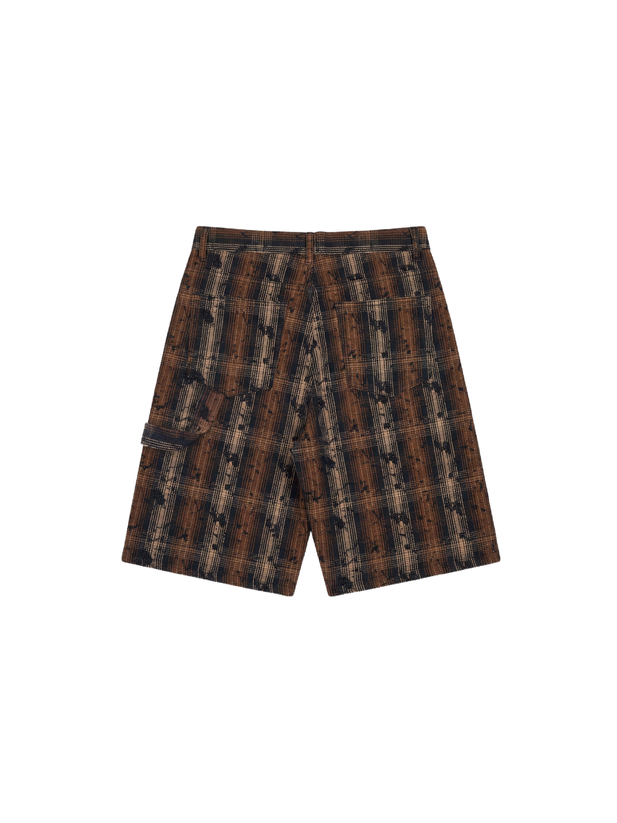 Short cargo Grunge Plaid Marron – 5
