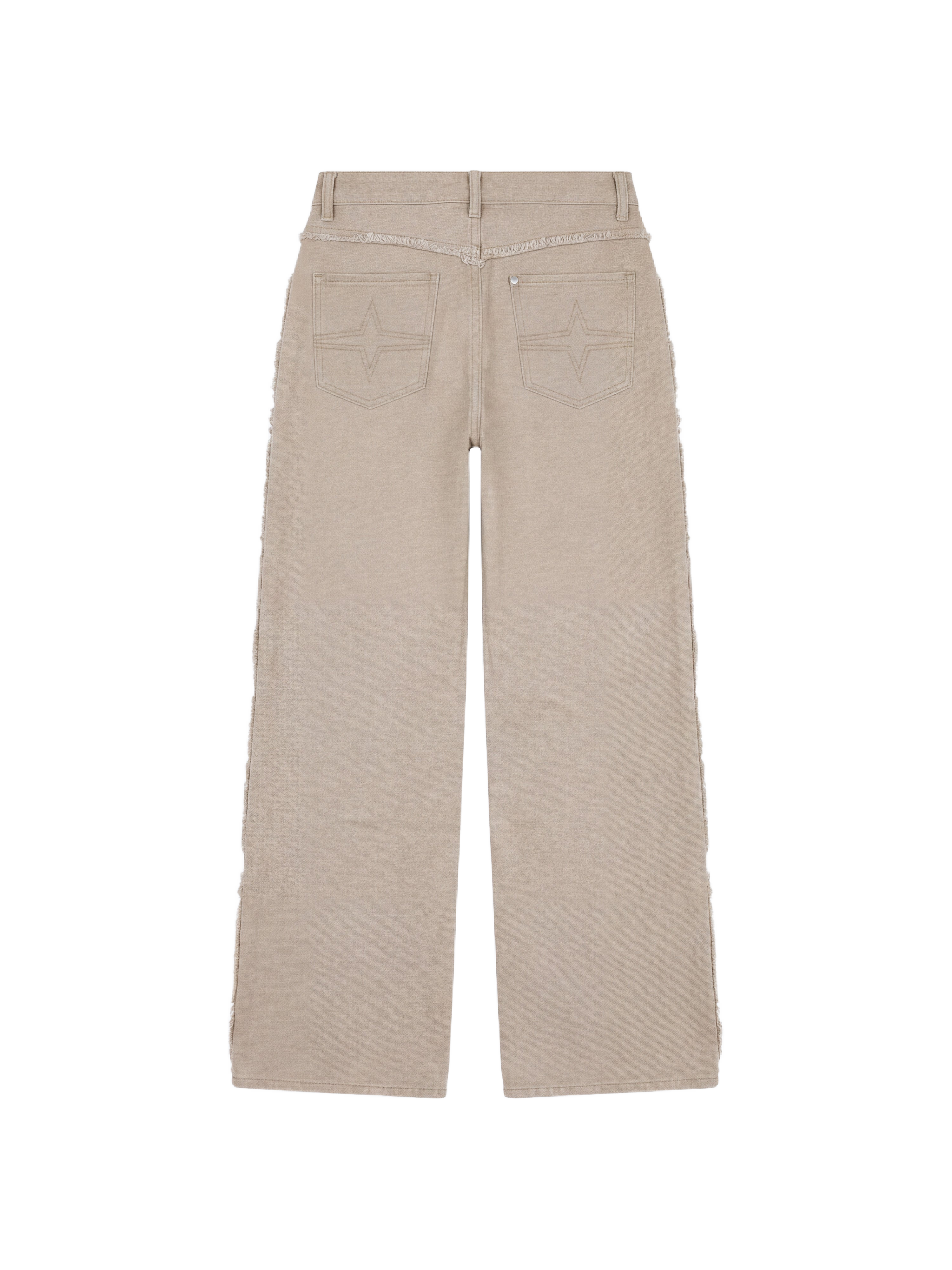Frayed denim pants-7