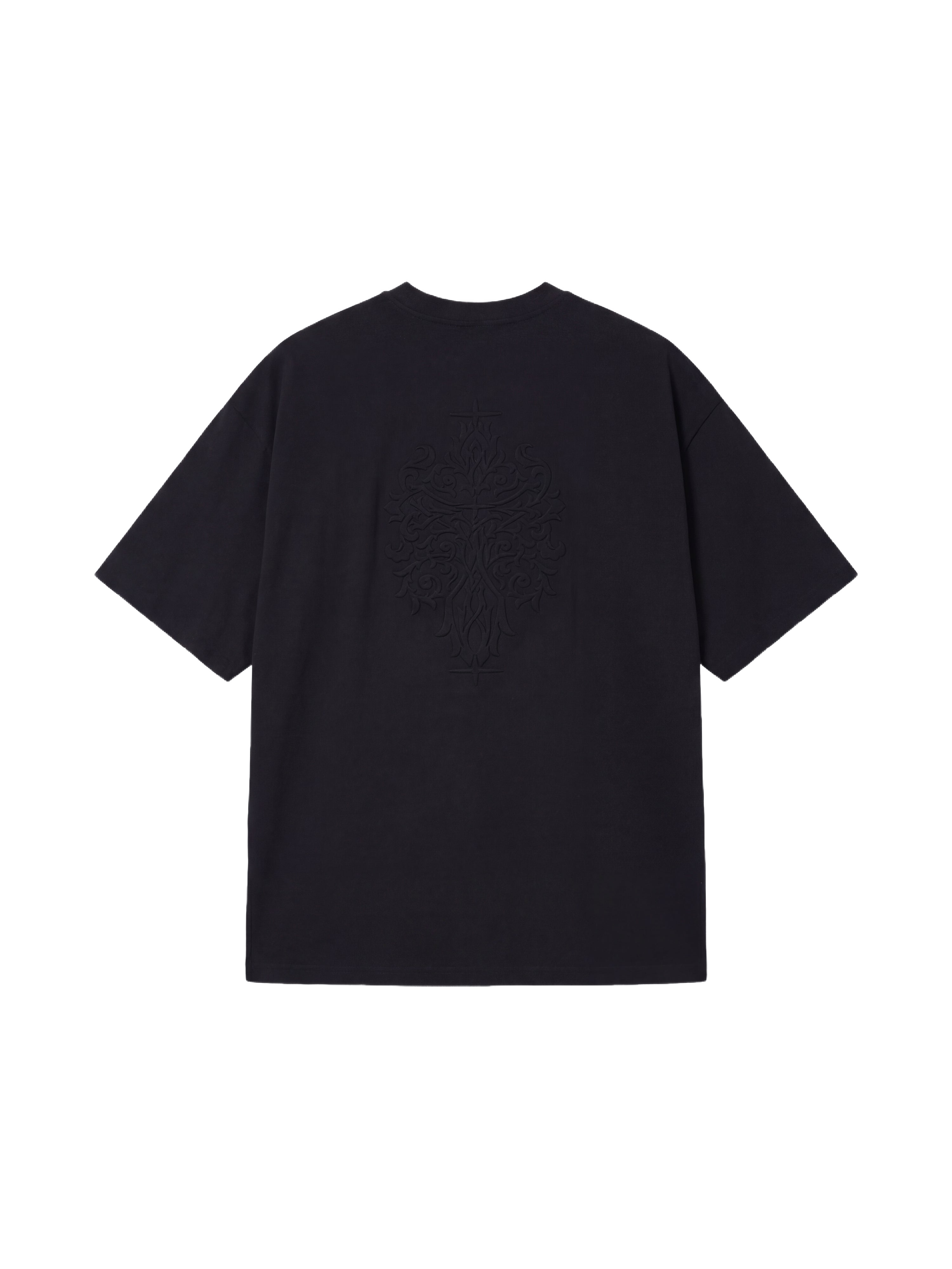 Embossed patterned T-shirt-8