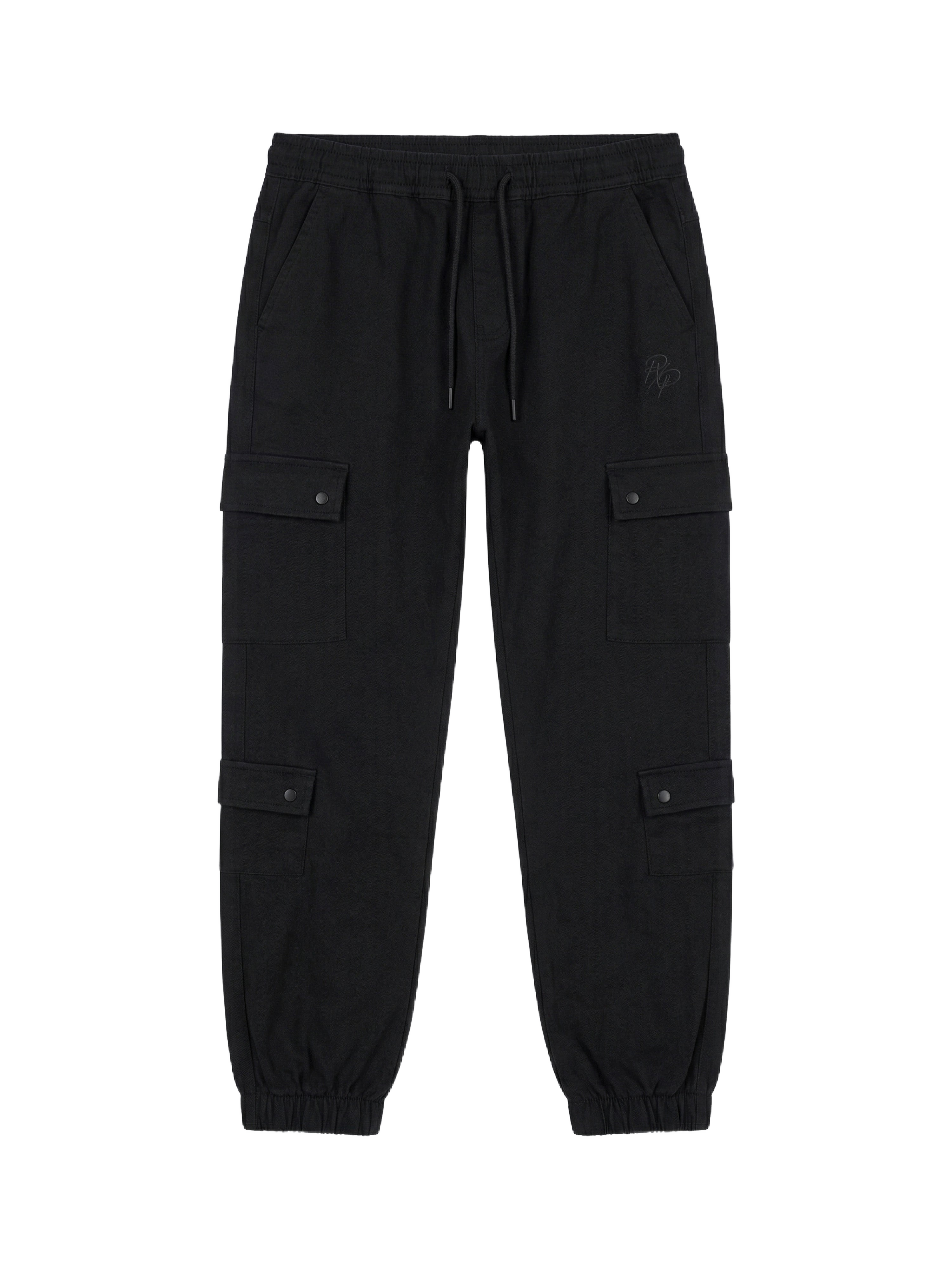 Cargo broek met meerdere zakken en elastische sluiting-7