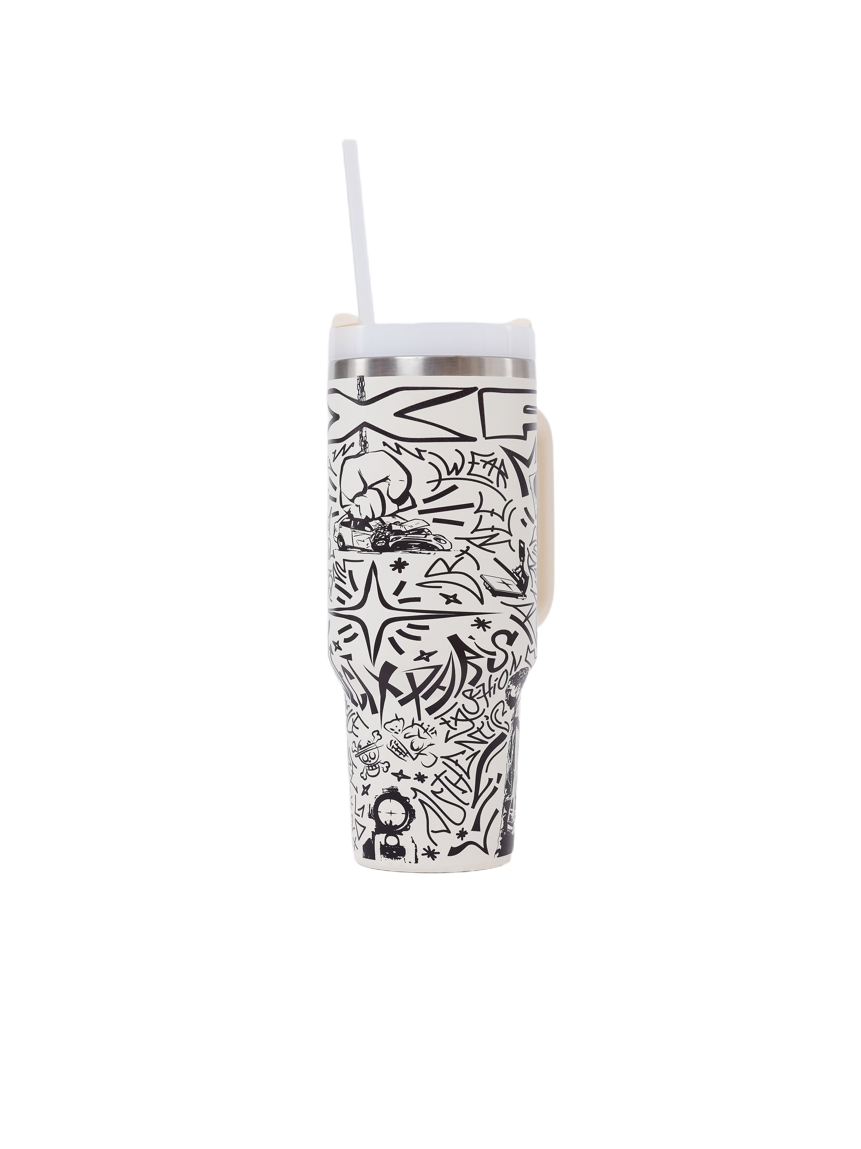 PXP Graffiti Pattern Stainless Steel Insulated Bottle / Mug-6