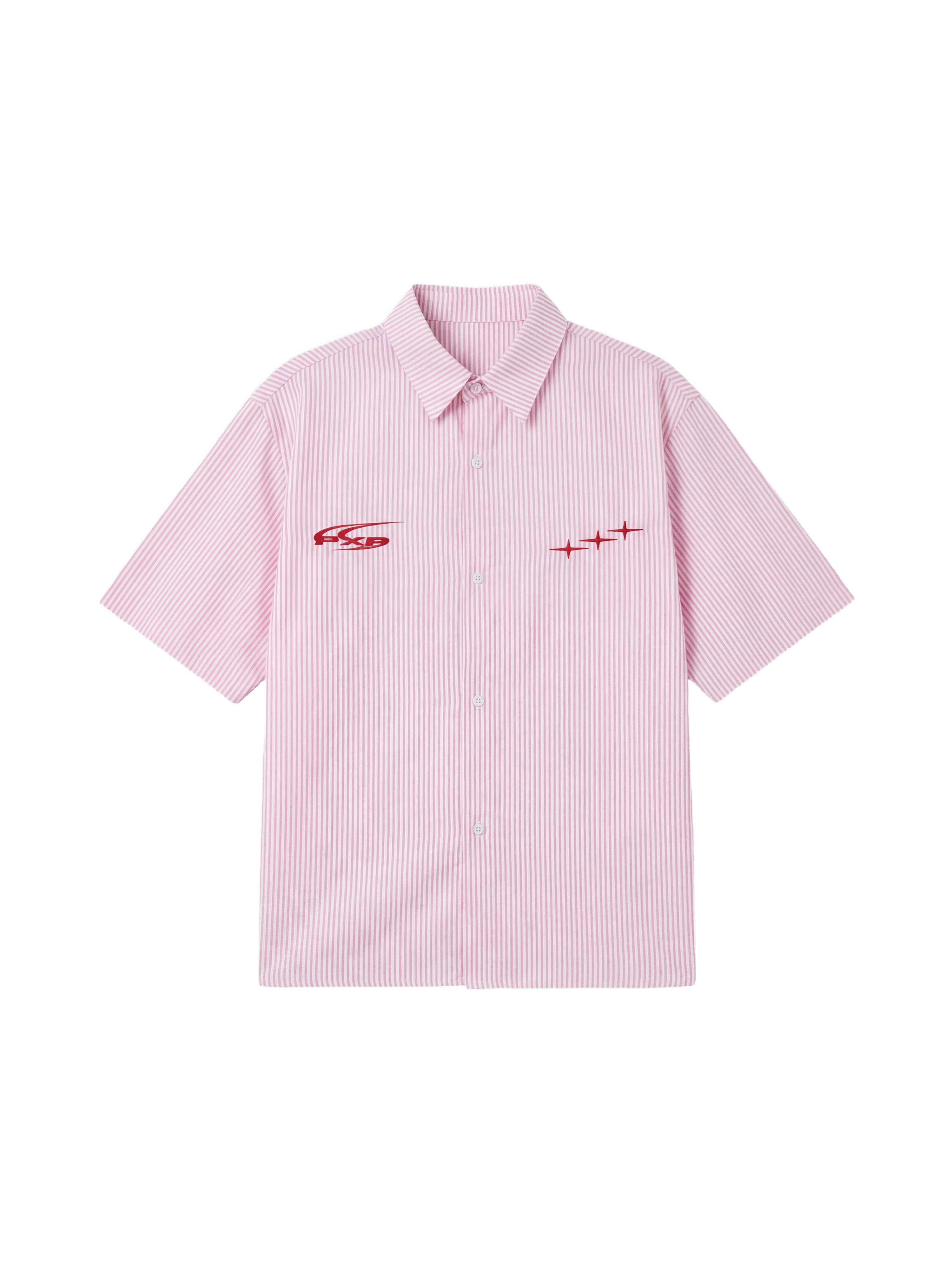Camicia a righe a maniche corte-6