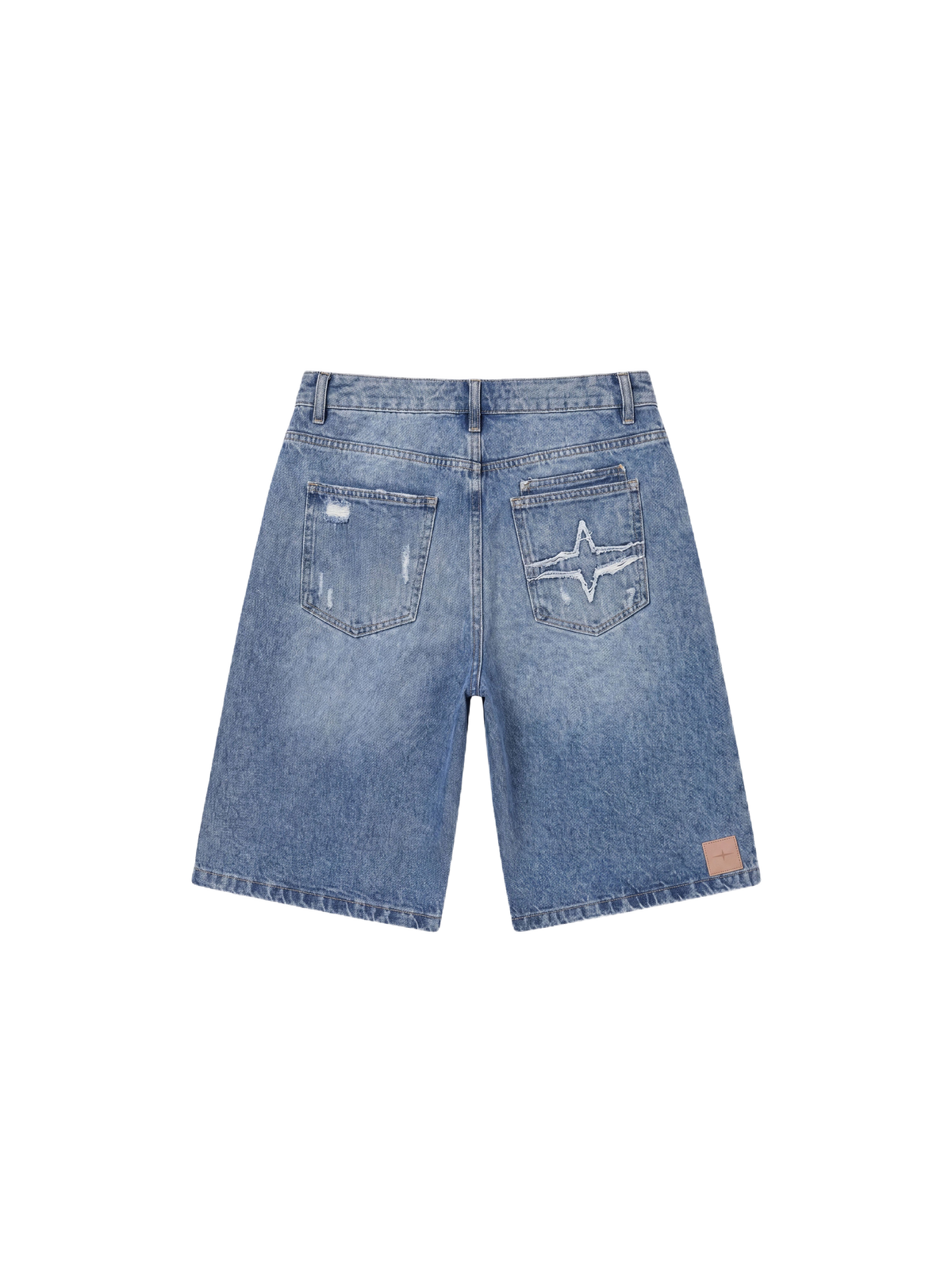 Oversize szorty jeansowe Niebieski – 7