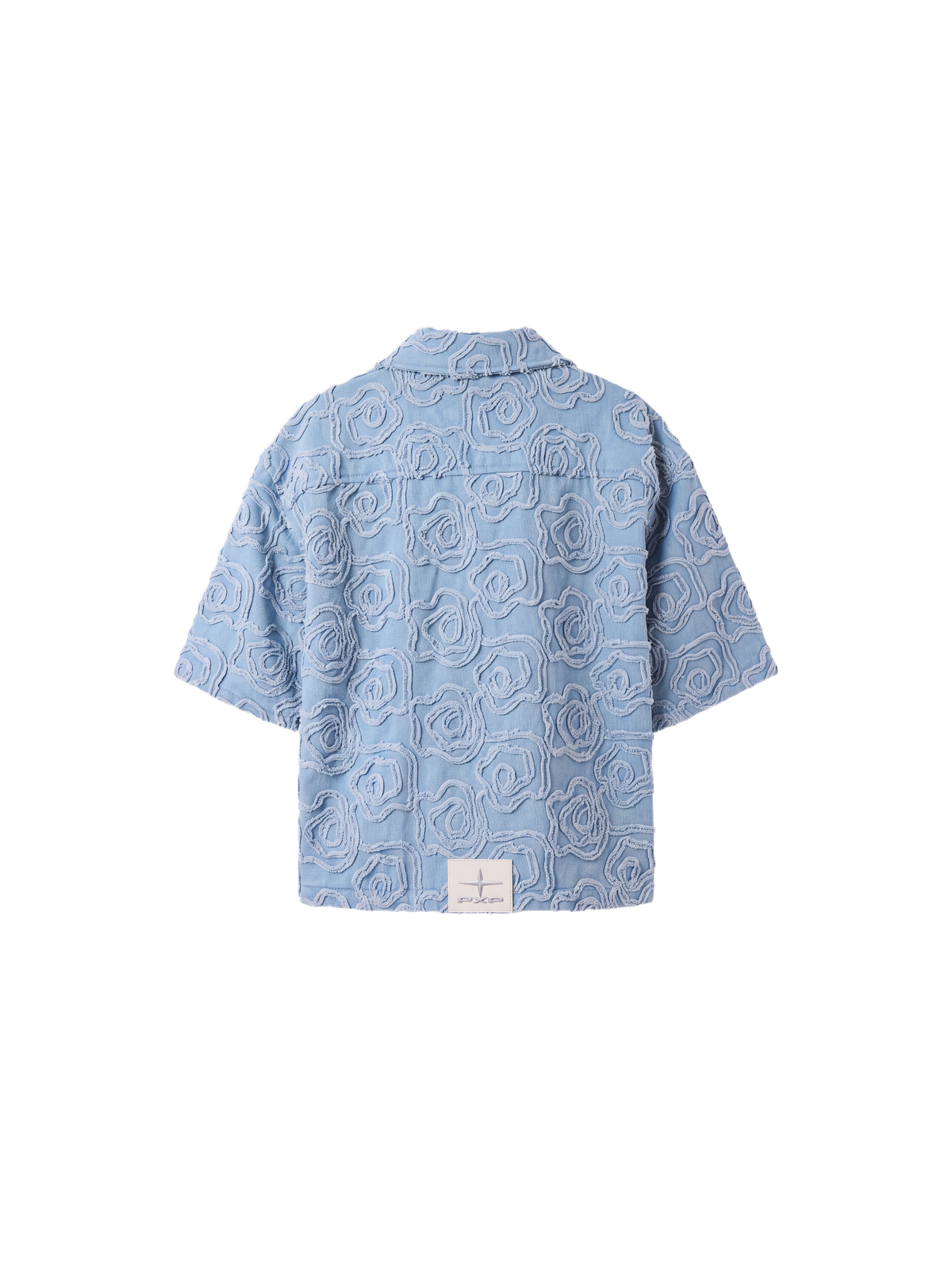 Chemise en denim manches courtes Cloudy Bleu – 7