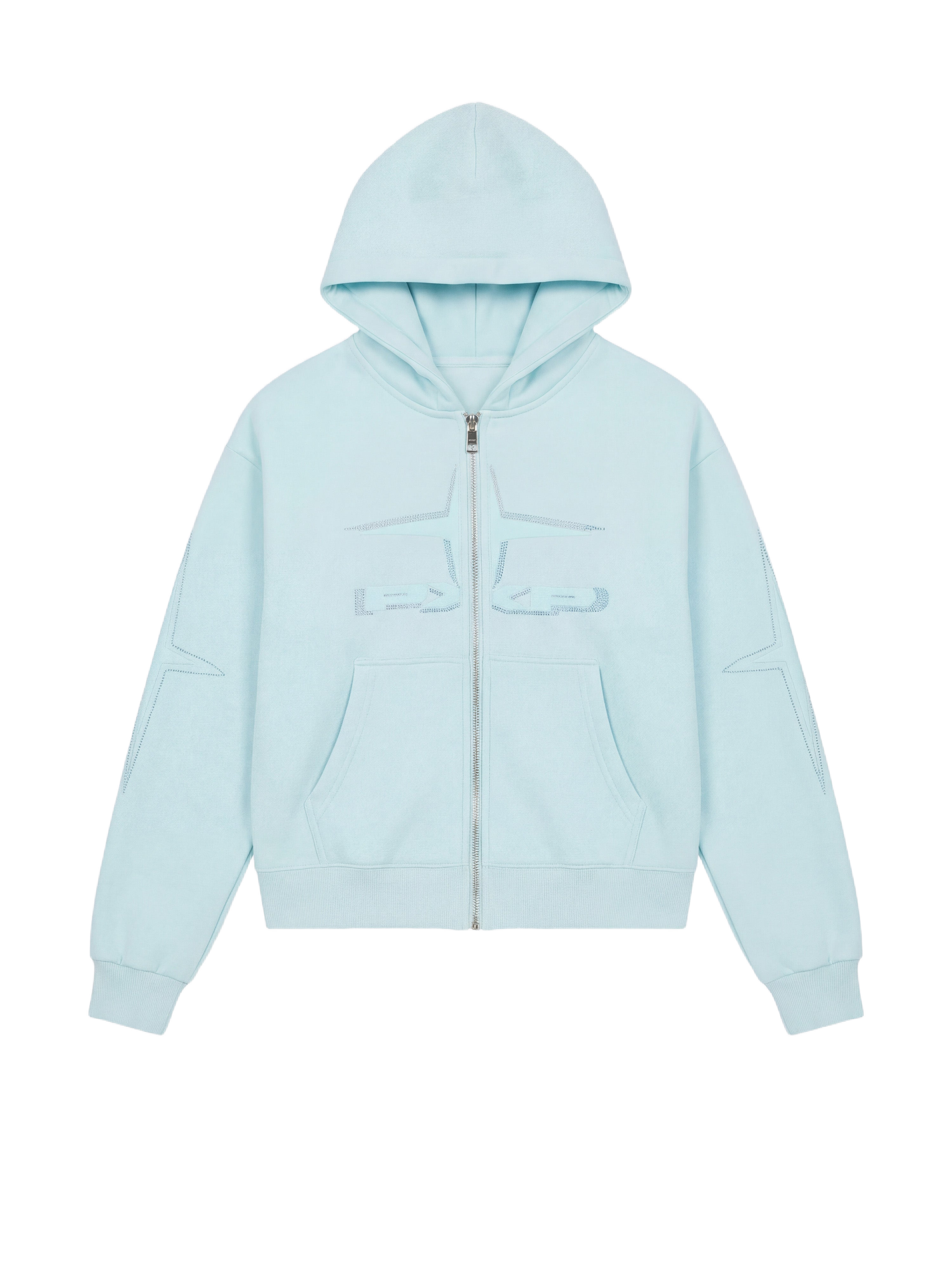 Strassy zipped hoodie-8
