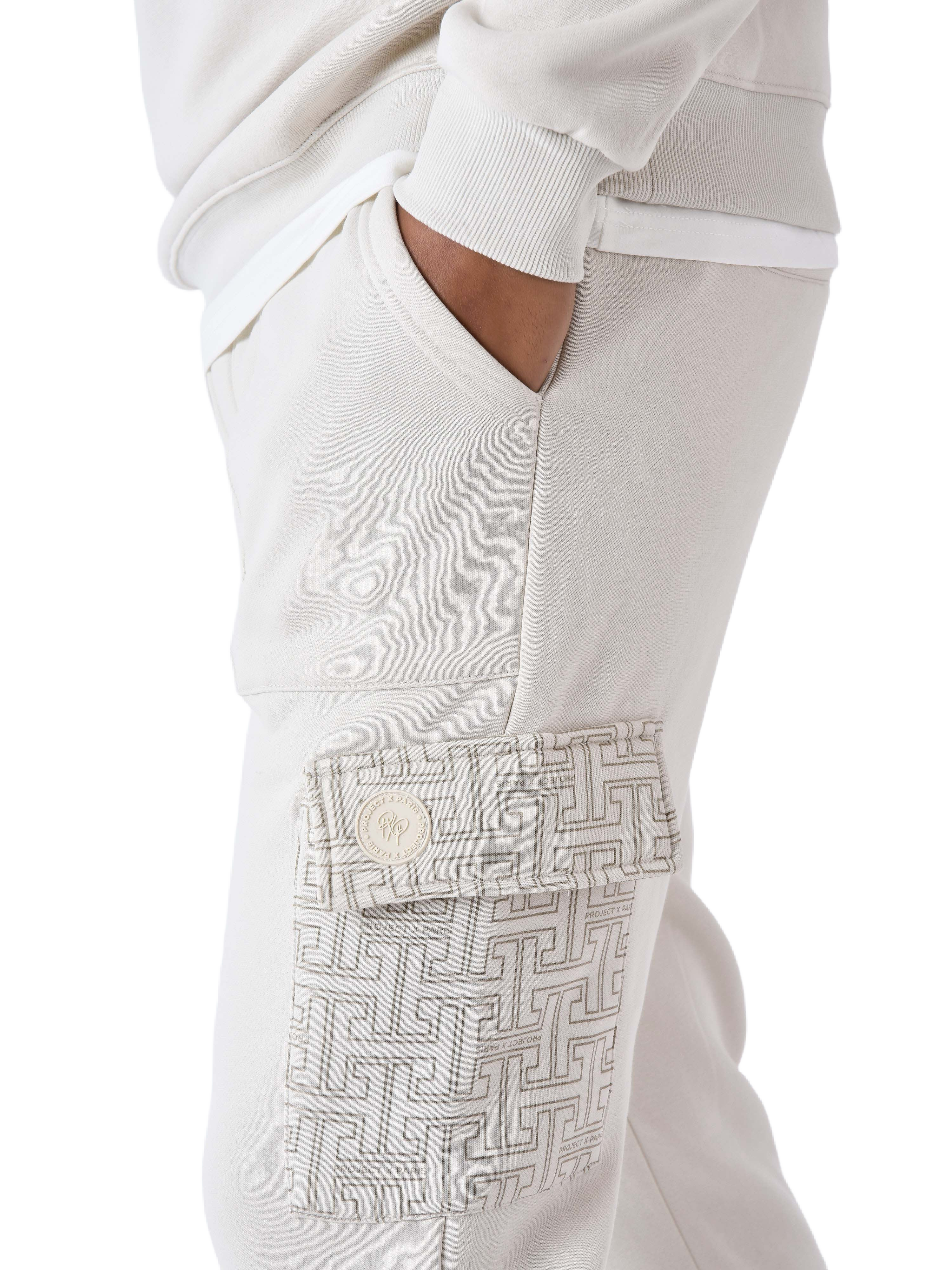Monogram printed jogging bottoms-5