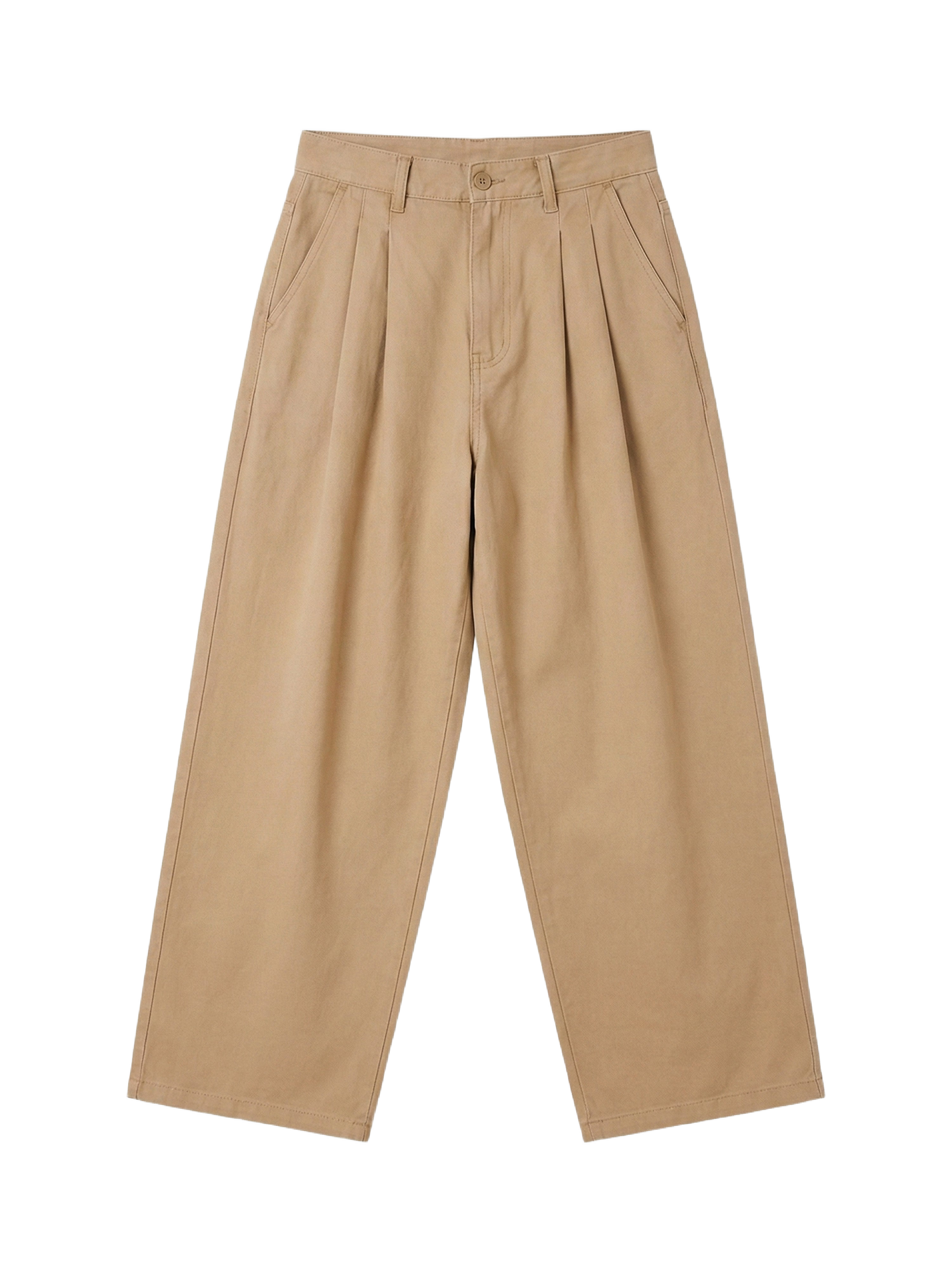 Pleated canvas trousers Classy-6
