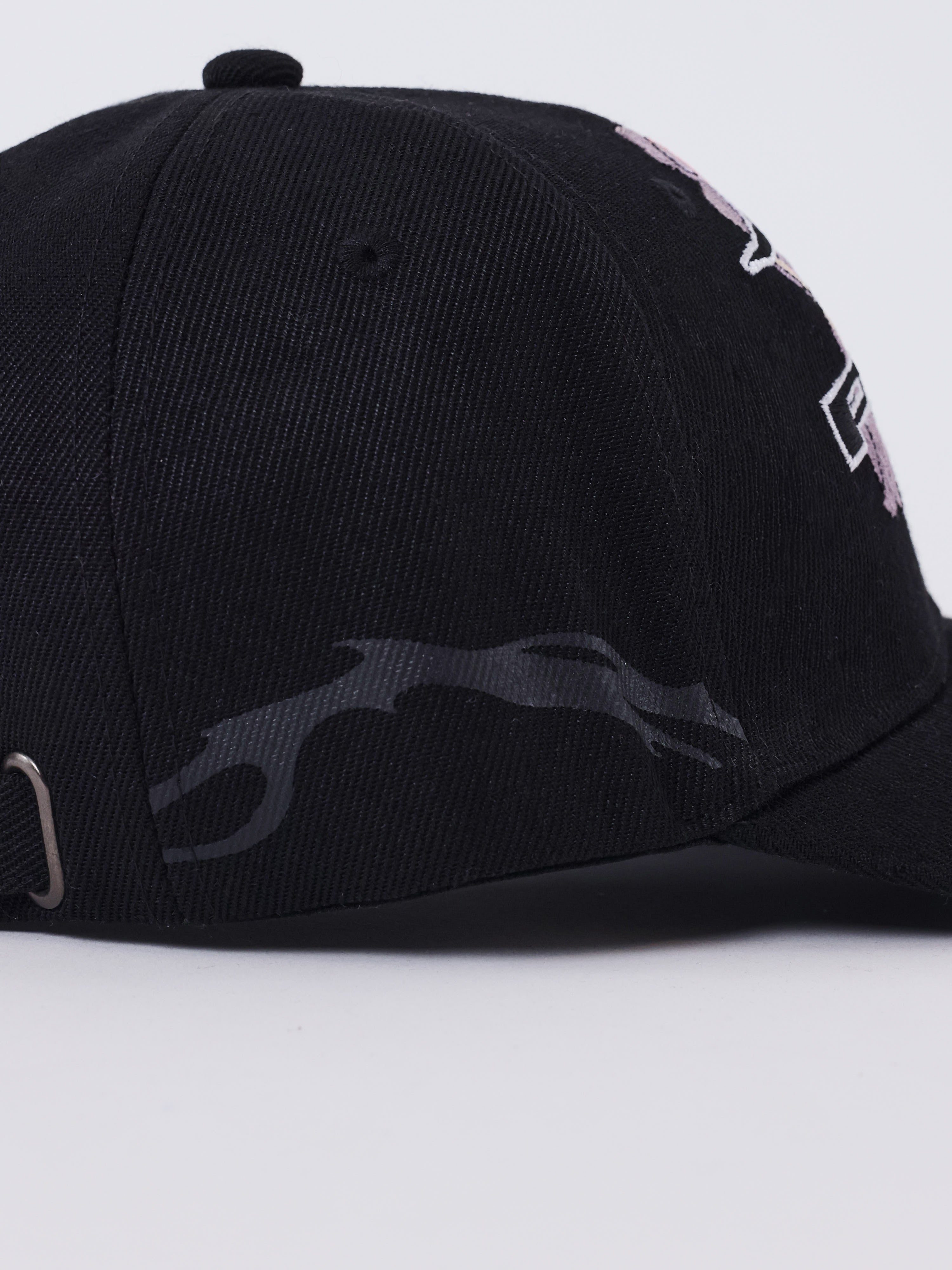 Gorra con bordado floral-6
