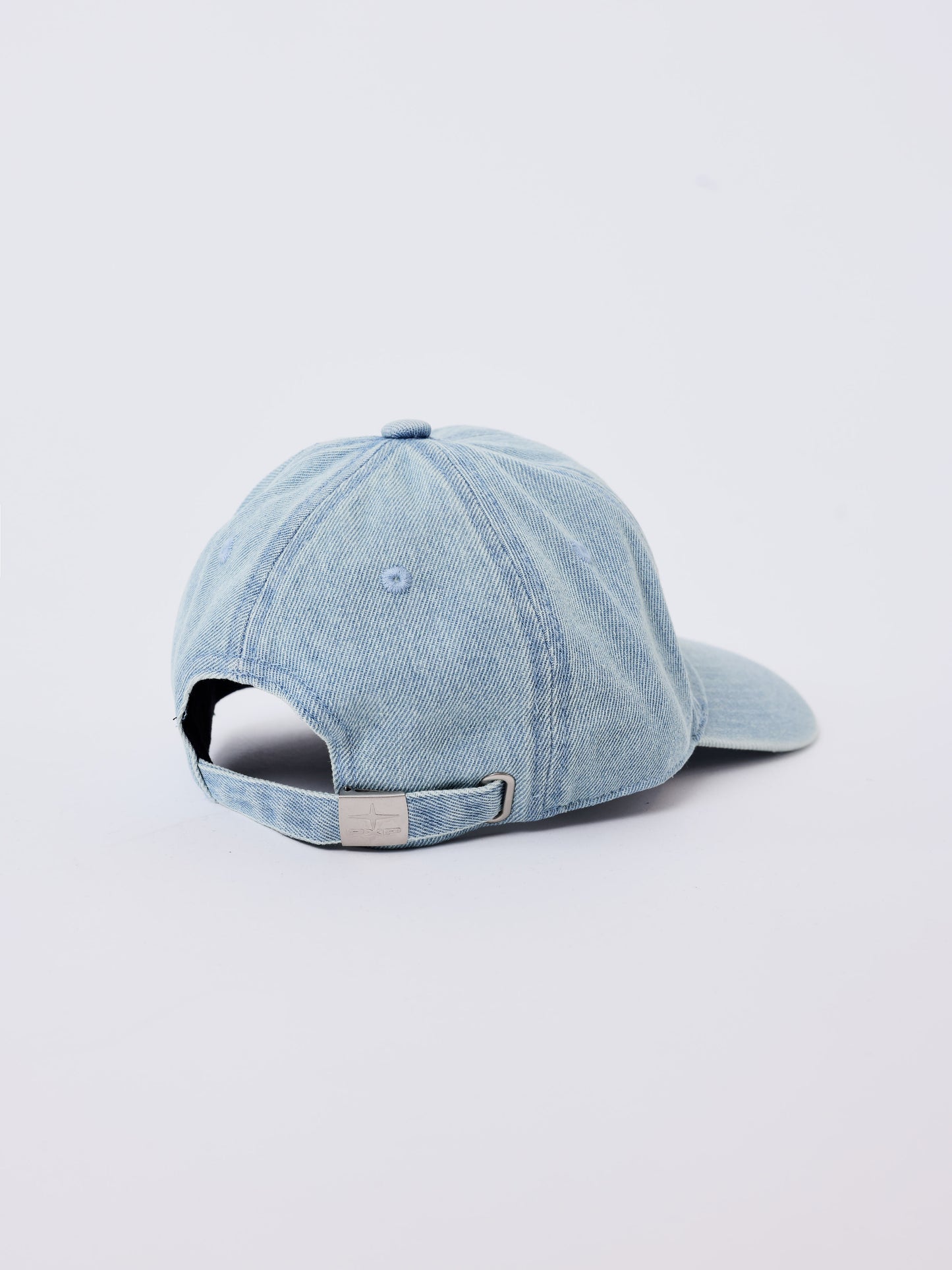 Casquette en denim bleu délavé