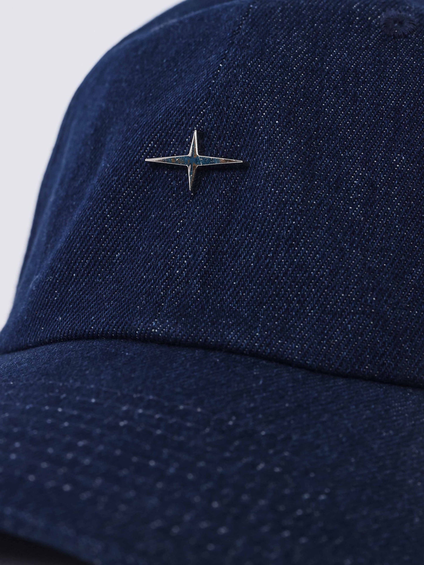 Casquette en denim brut