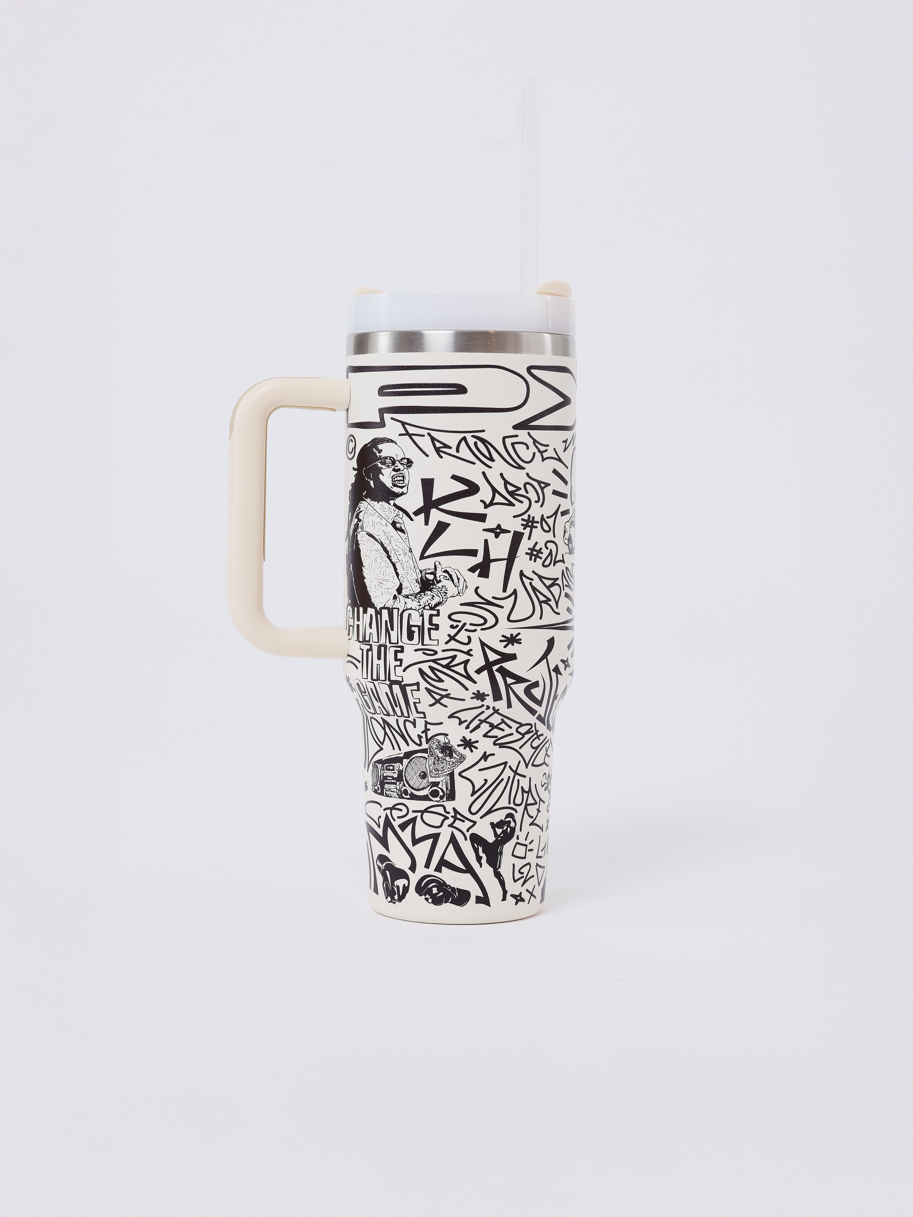 Gourde isotherme en acier motif graffiti PXP-3