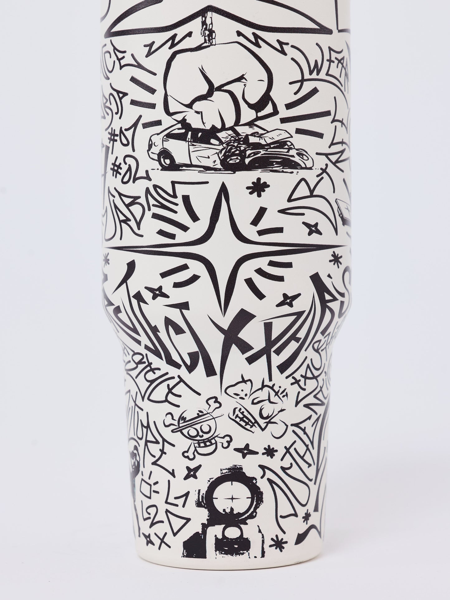 Gourde isotherme en acier motif graffiti PXP