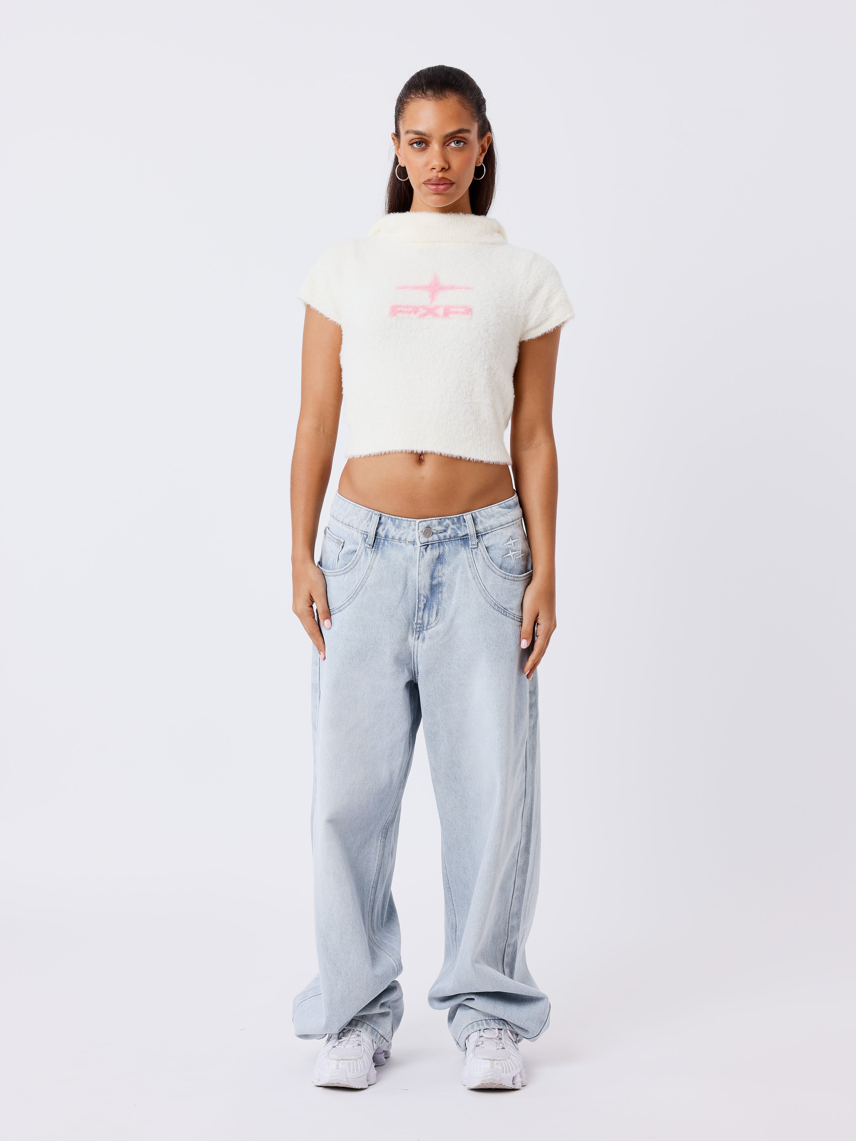 Camiseta sin mangas con capucha fluffy-5